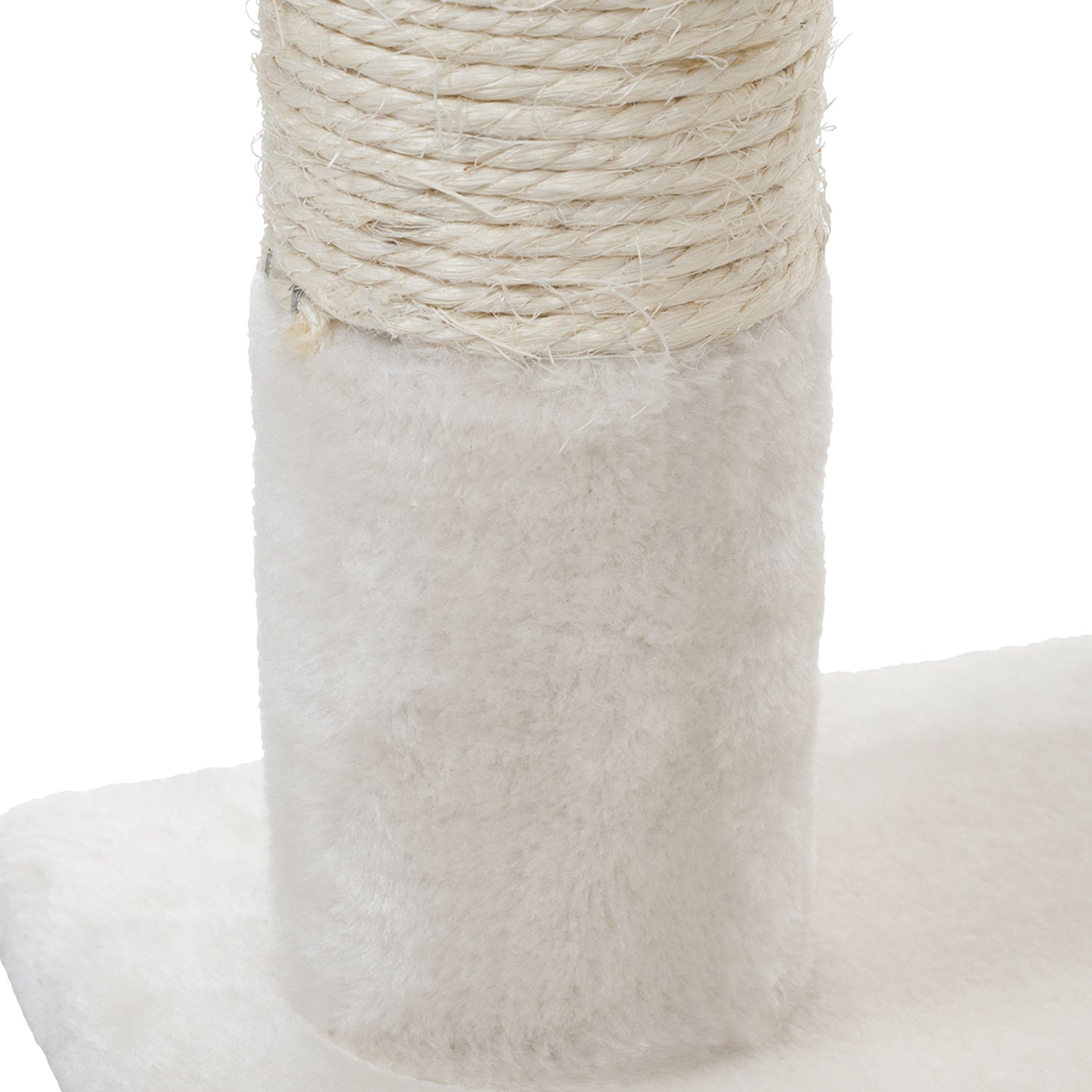 PETMAKER 6FT Cat Tree with Scratch Posts, Ivory