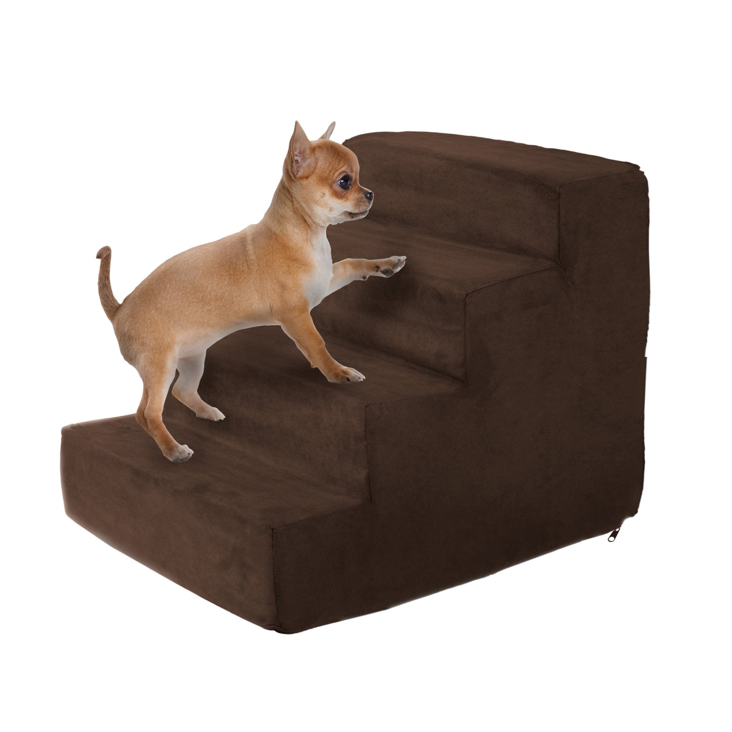 PETMAKER Foam Dog Stairs for Small Pets, Brown