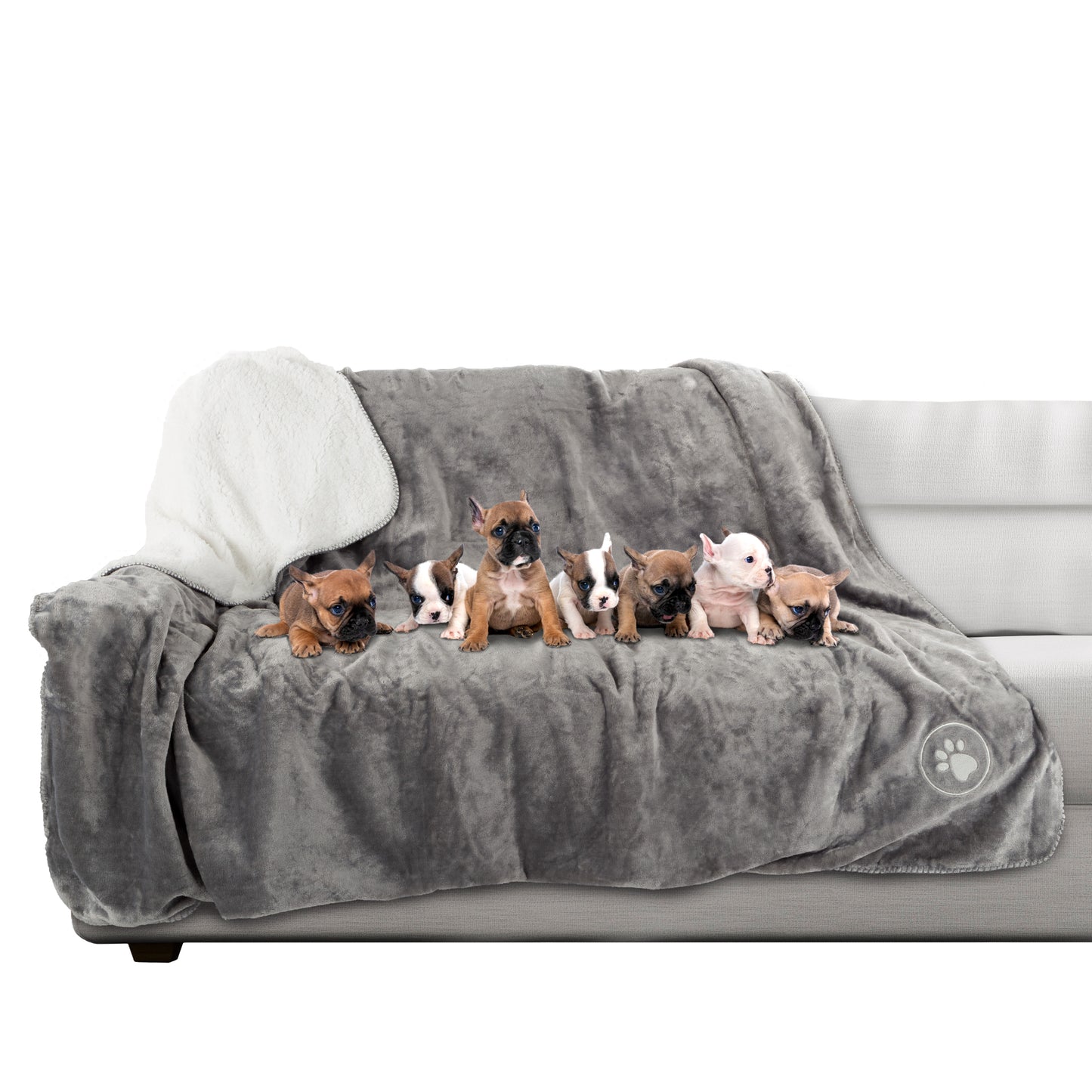 PETMAKER 60x70-Inch Waterproof Dog Blanket, Gray
