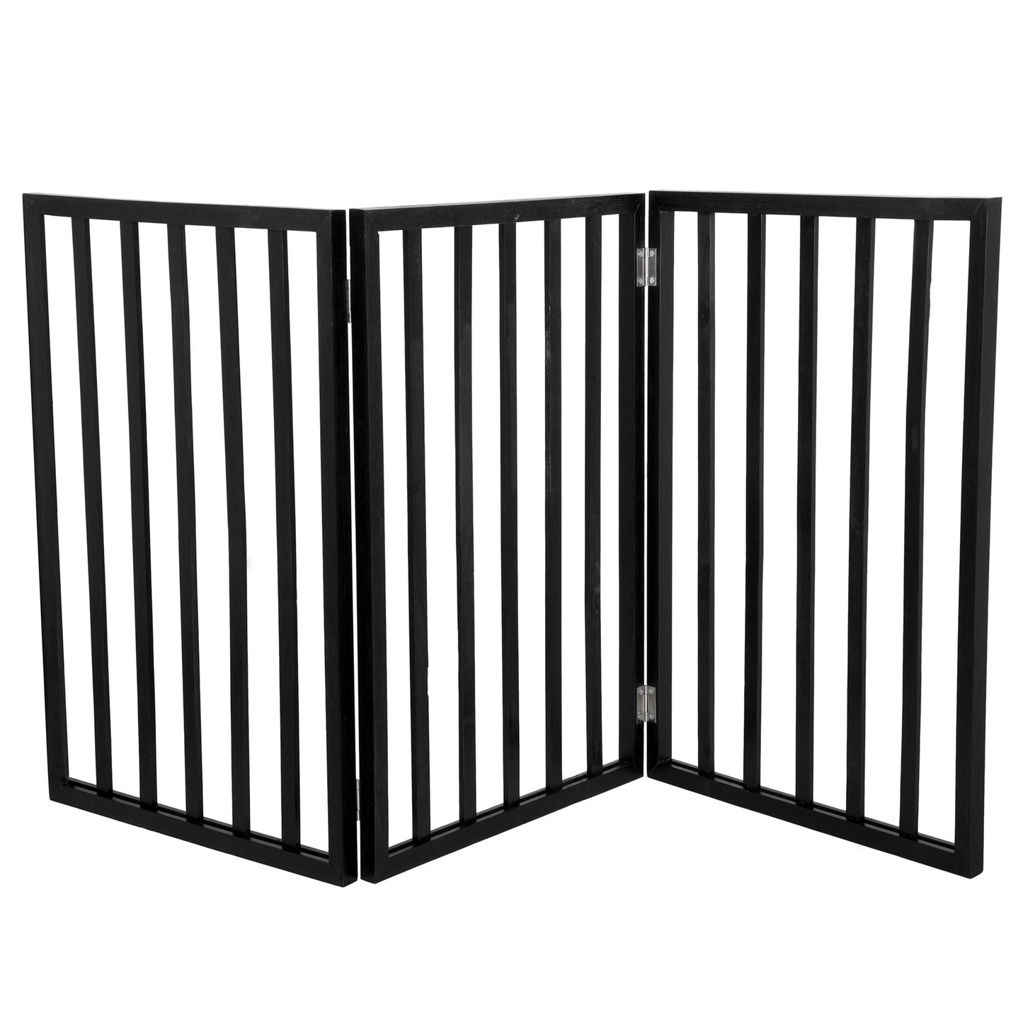 PETMAKER 3-Panel Indoor Foldable Pet Gate, Black