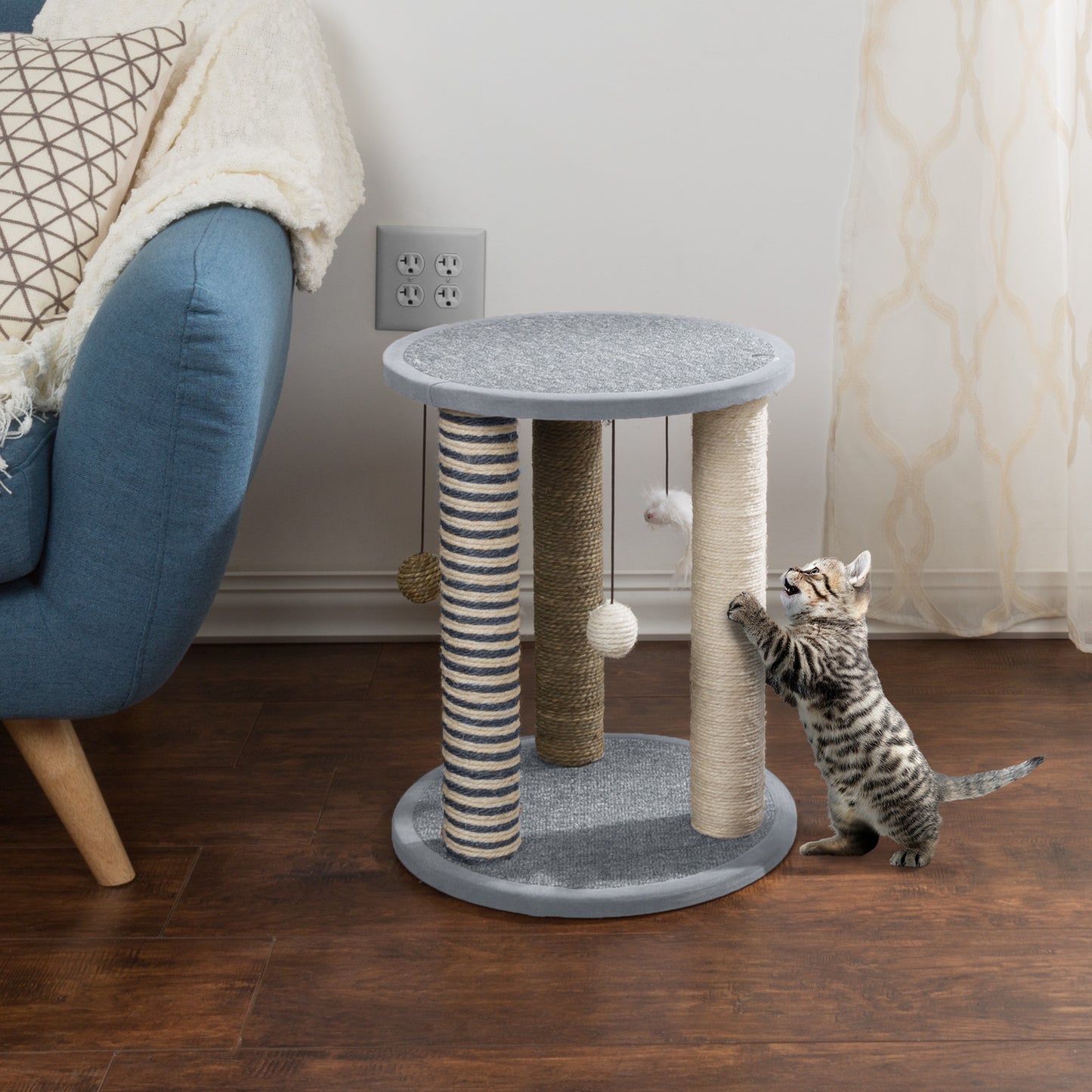3-Post Cat Scratching Tower