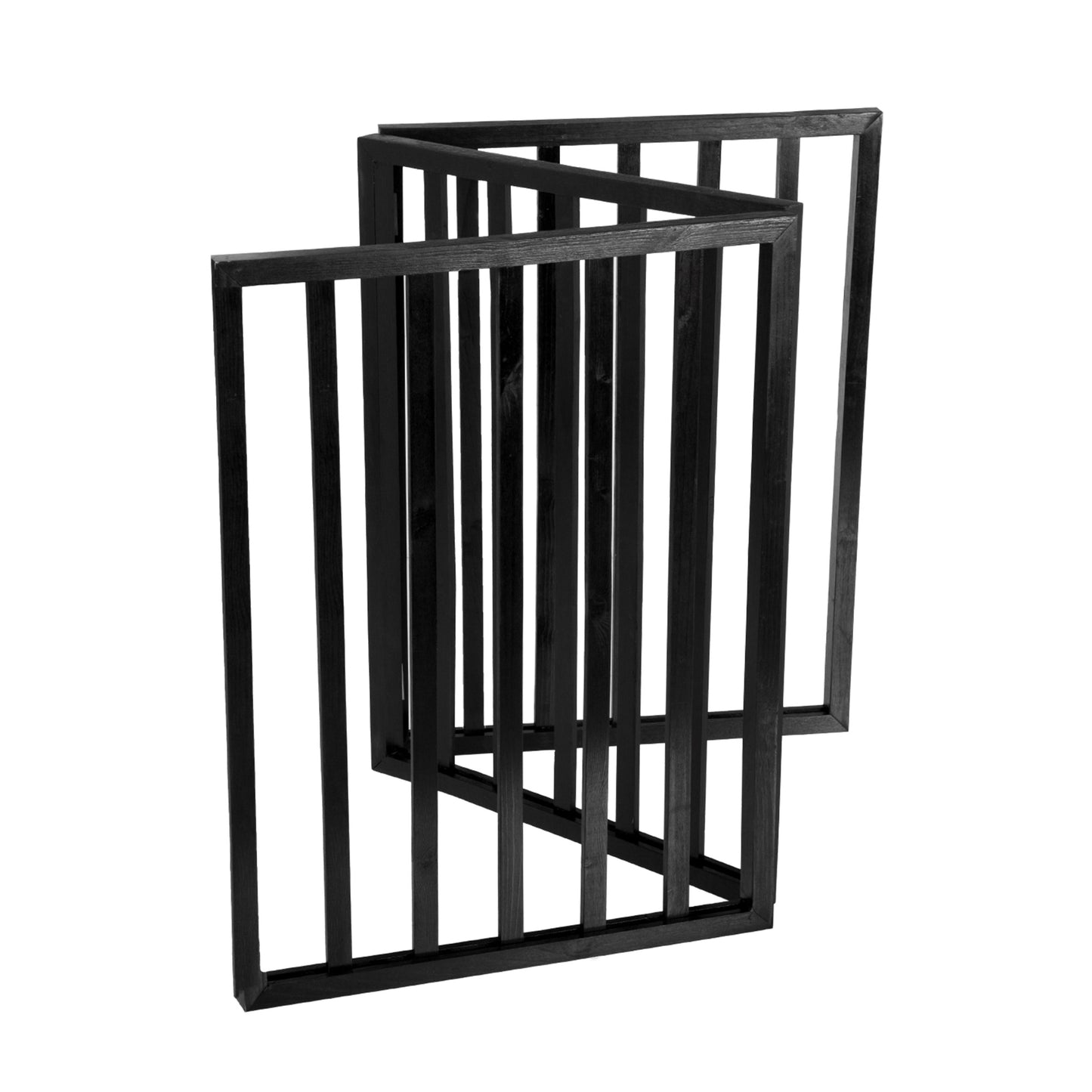 PETMAKER 3-Panel Indoor Foldable Pet Gate, Black
