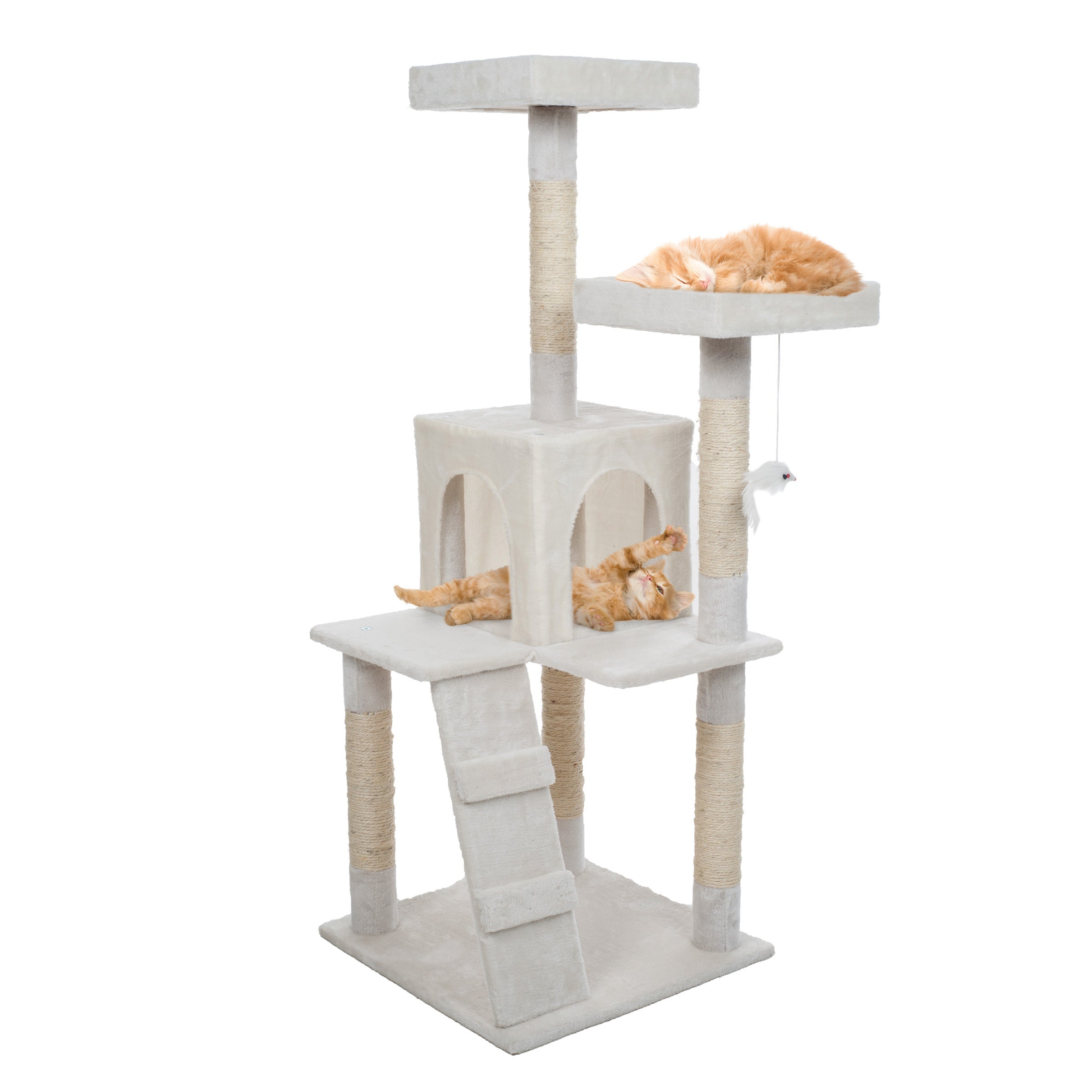 Petmaker PETMAKER 2-Story Cat Condo And Scratching Pad, Gray & Reviews