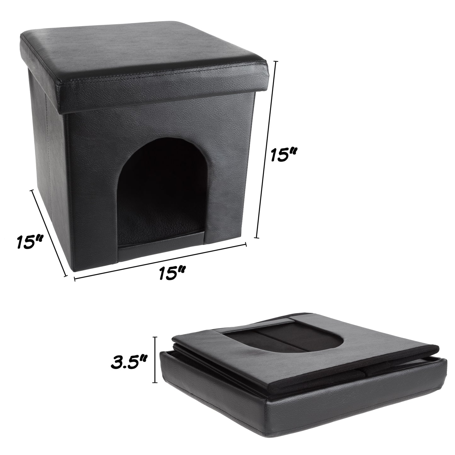 Collapsible Pet House Ottoman