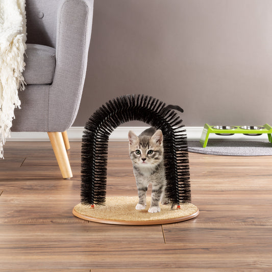 Cat Self-Groomer and Ring Brush