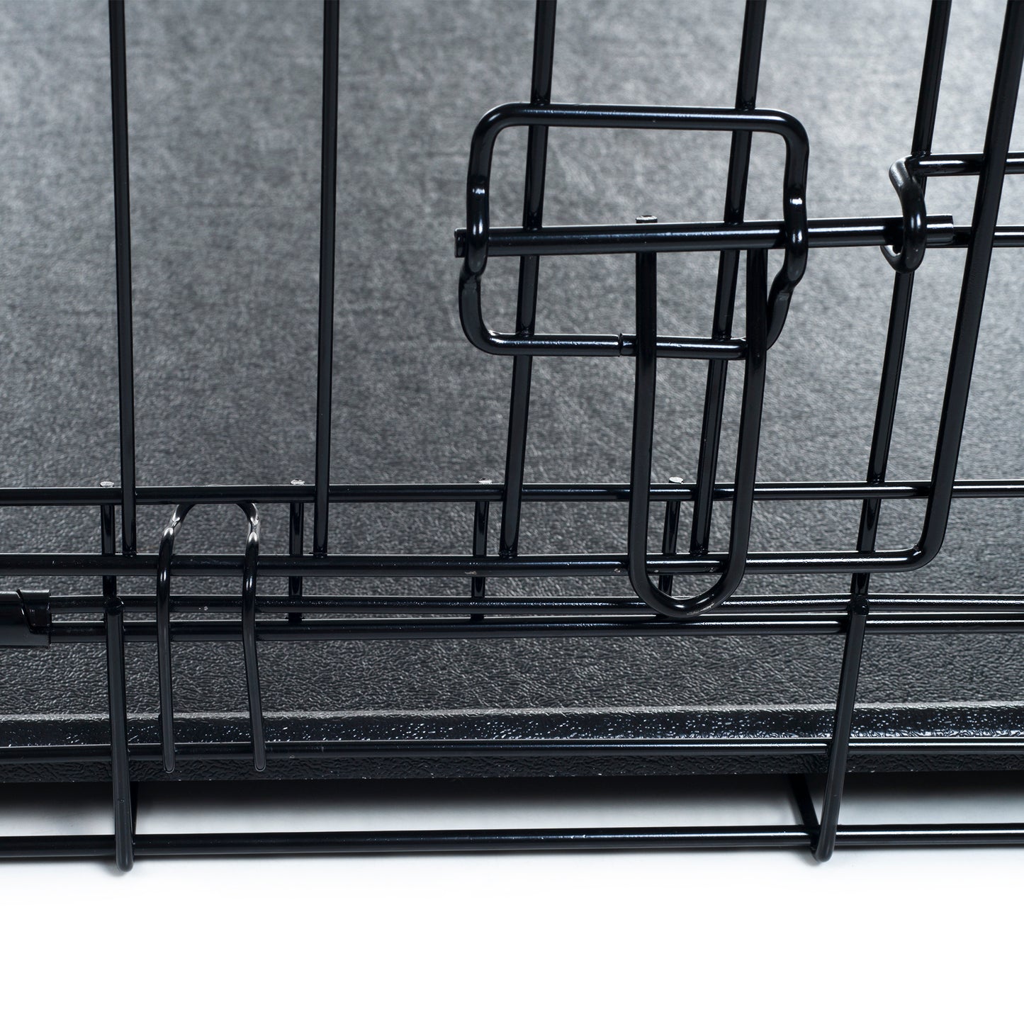 PETMAKER 36-inch Double Door Dog Crate, Black