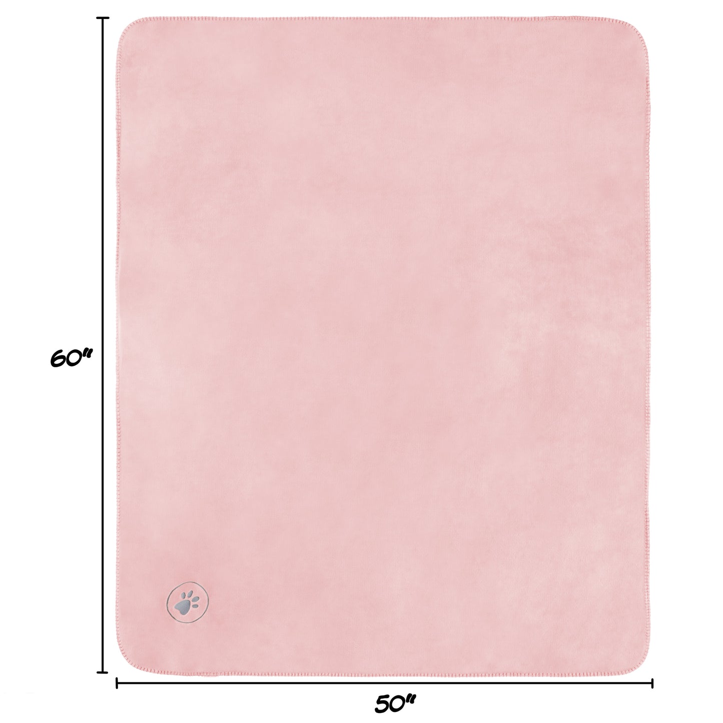 PETMAKER 50x60-Inch Waterproof Dog Blanket, Pink