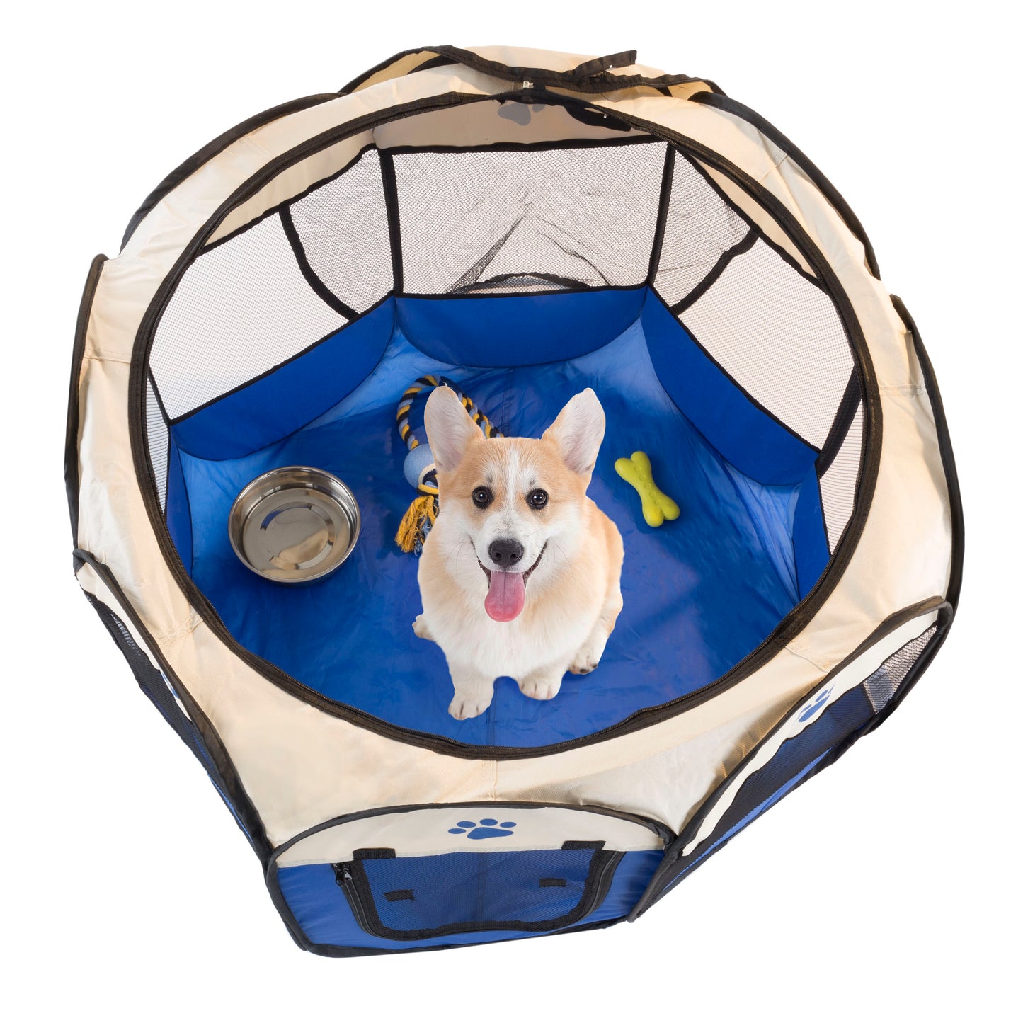 Portable Pop-Up Cat with Dog Playpen