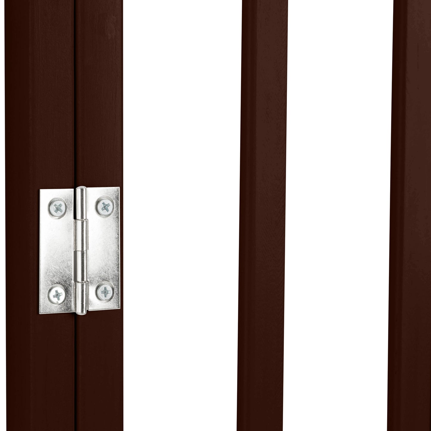 PETMAKER 4-Panel Indoor Foldable Pet Gate, Brown