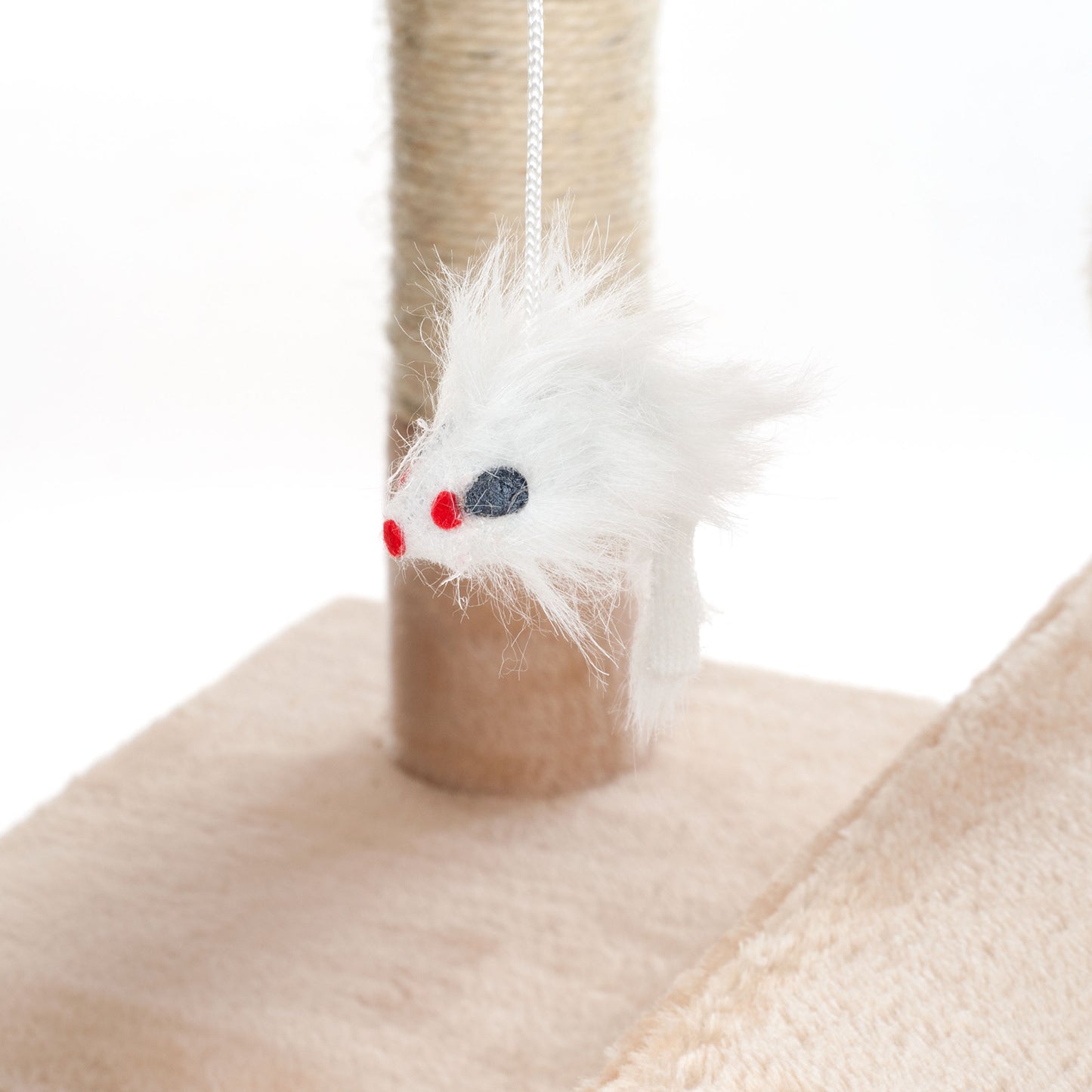 Pet Adobe 5.5FT Cat Tree with Scratch Posts, Beige