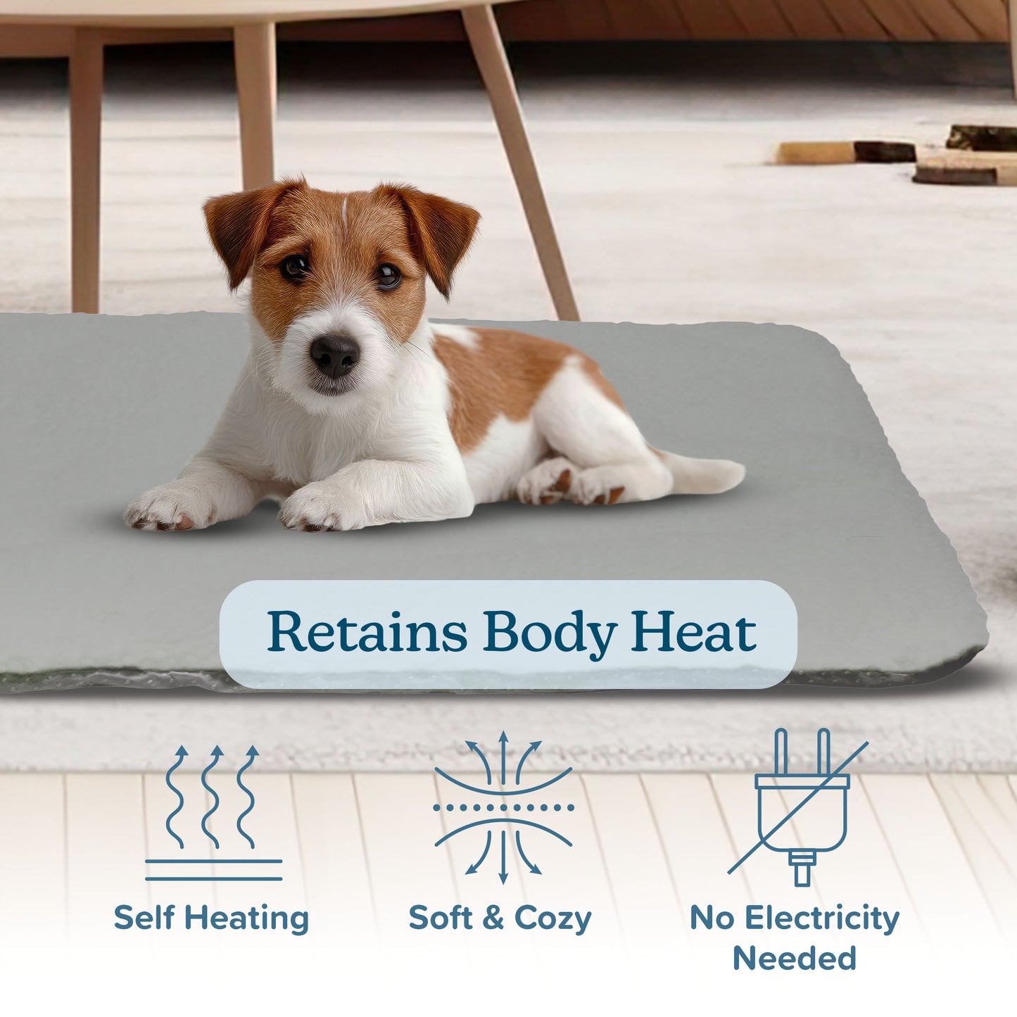 Self-Heating Pet Bed with Cover