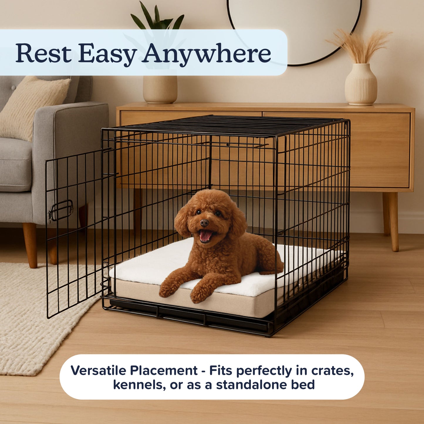 Orthopedic Sherpa Top Pet Bed