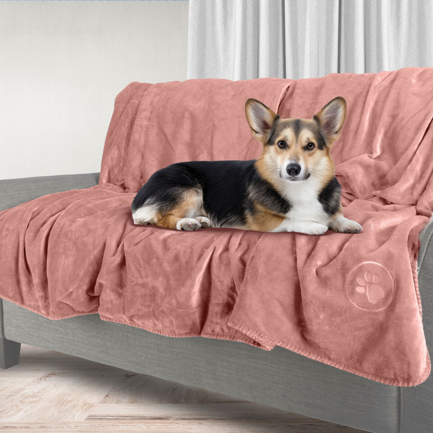 PETMAKER 50x60-Inch Waterproof Dog Blanket, Pink