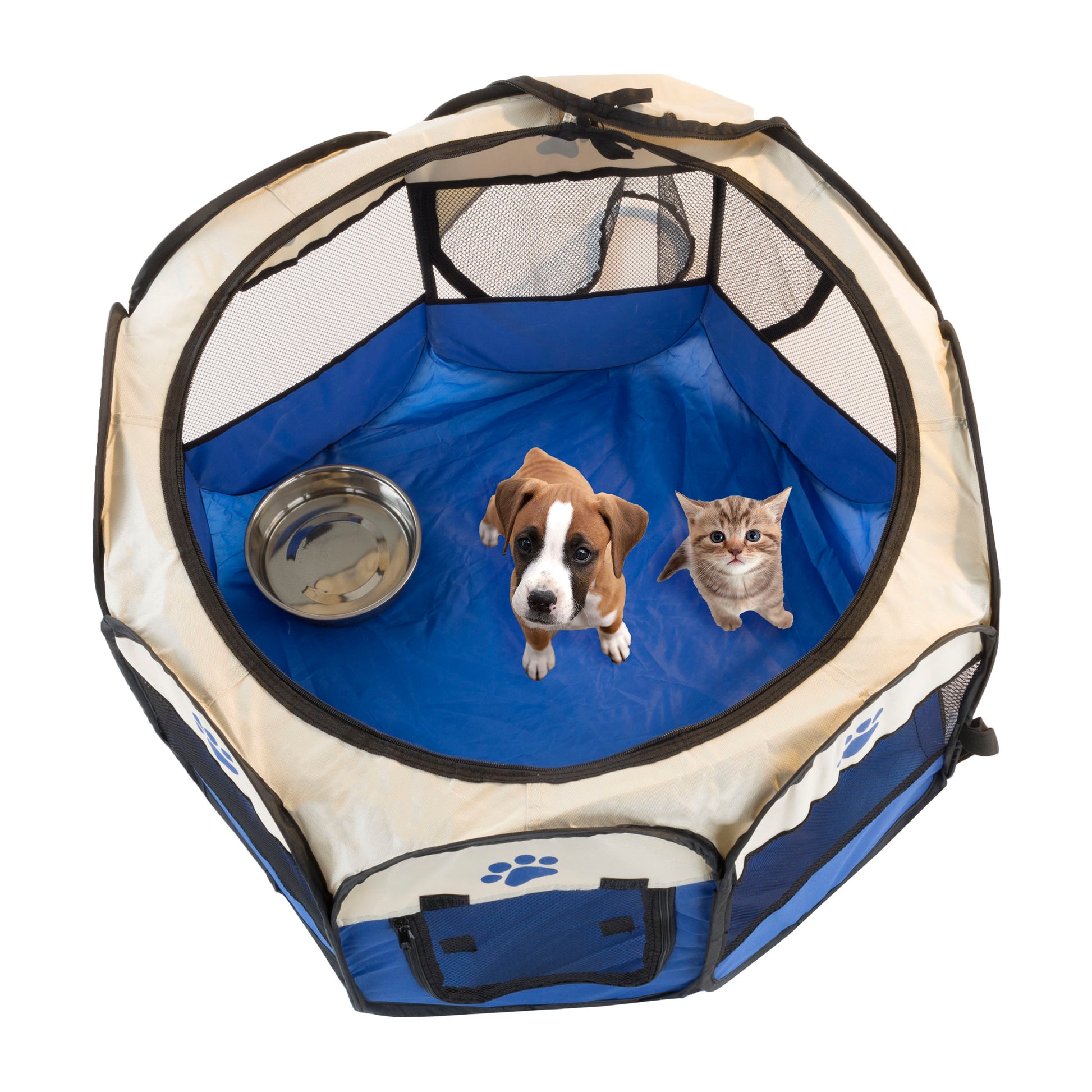dog play tent PETMAKER Pop-Up Dog Playpen and Cat Tent