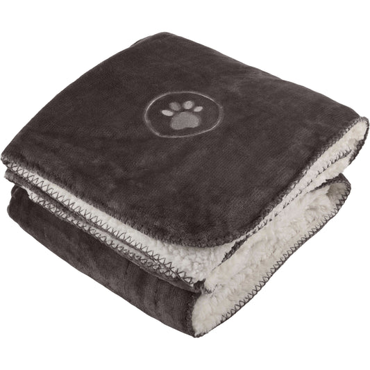 PETMAKER 50x60in Waterproof Dog Blanket, Charcoal