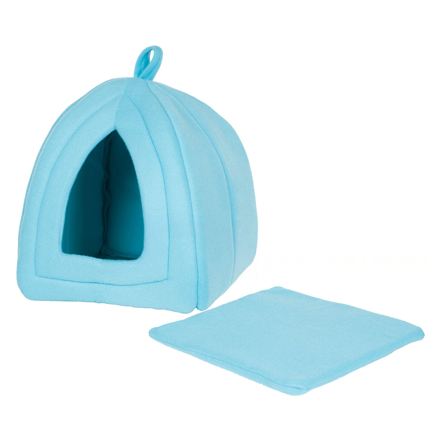 Pet Adobe Cat House for Small Animals, Blue