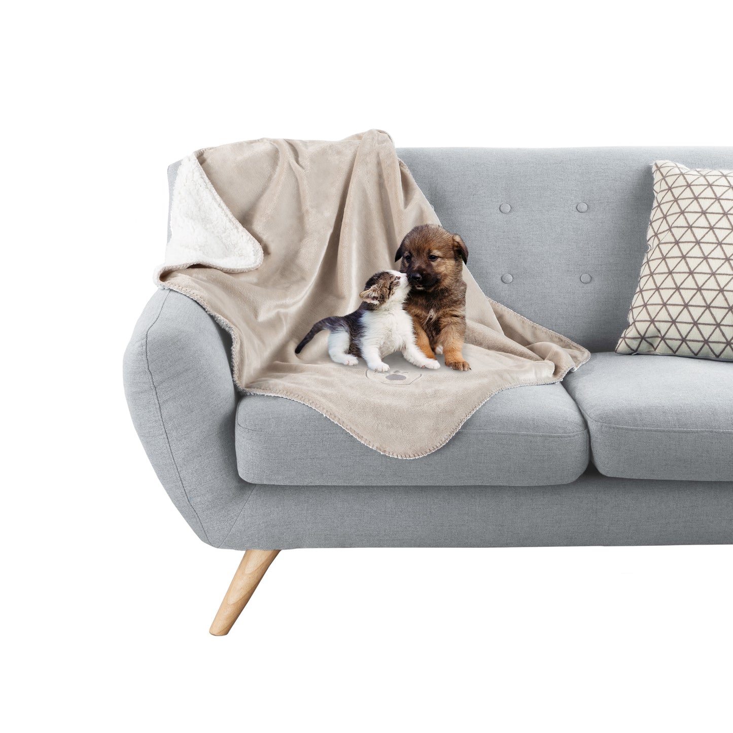 PETMAKER 30x40-Inch Waterproof Dog Blanket, Tan