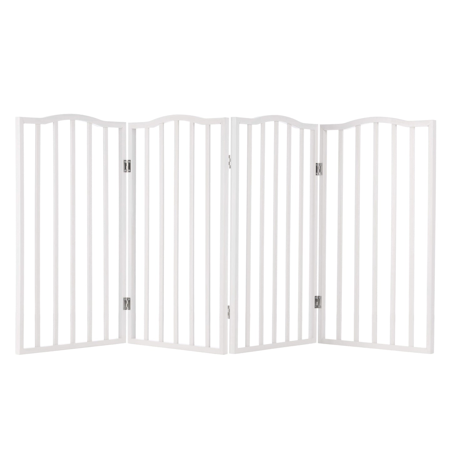 PETMAKER 4-Panel Indoor Foldable Pet Gate, White