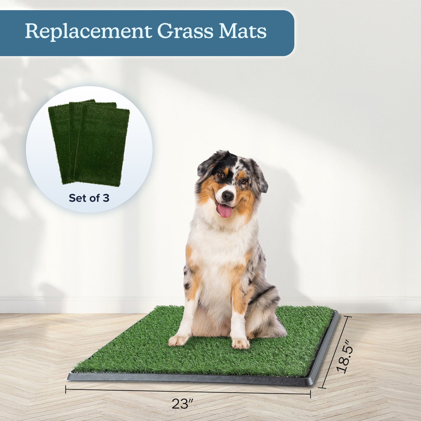 Set of 3 Replacement Turf Grass Pee Pads