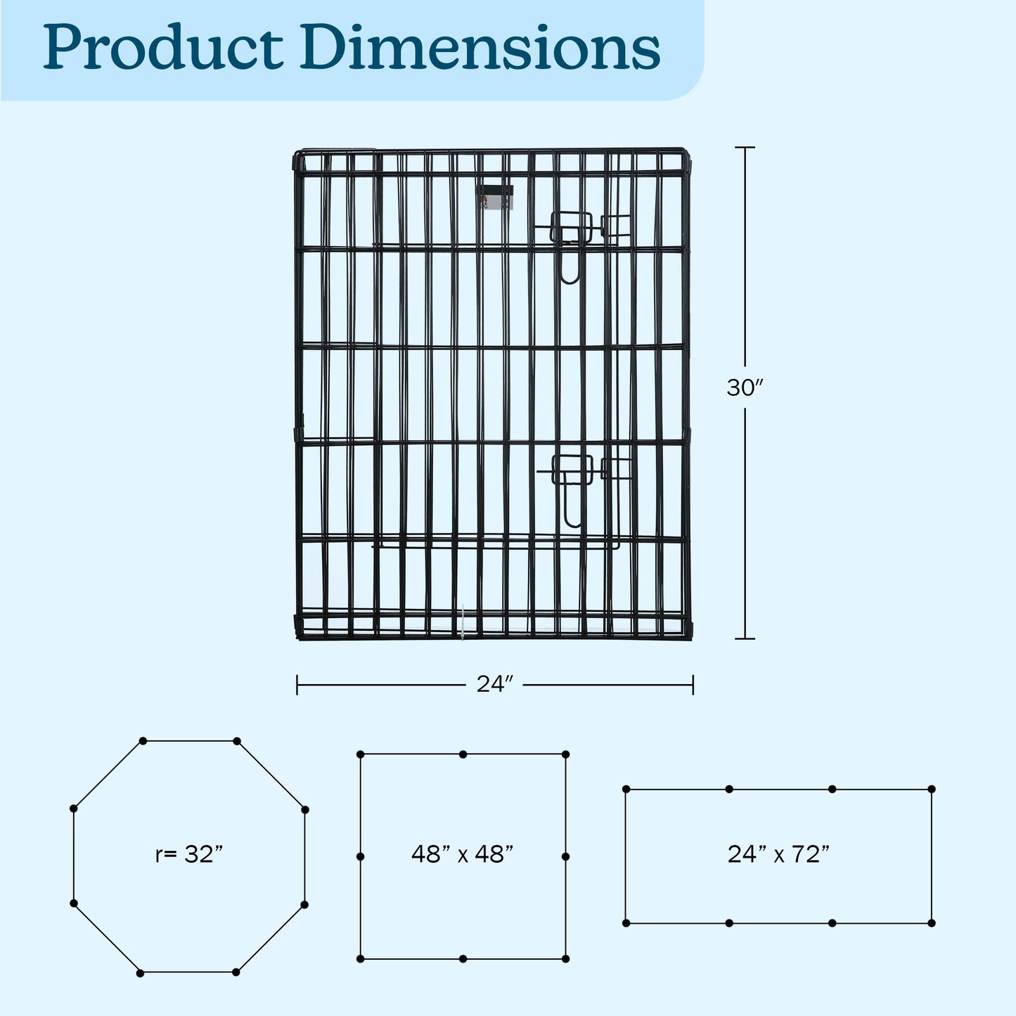 PETMAKER Indoor/Outdoor Foldable Dog Playpen