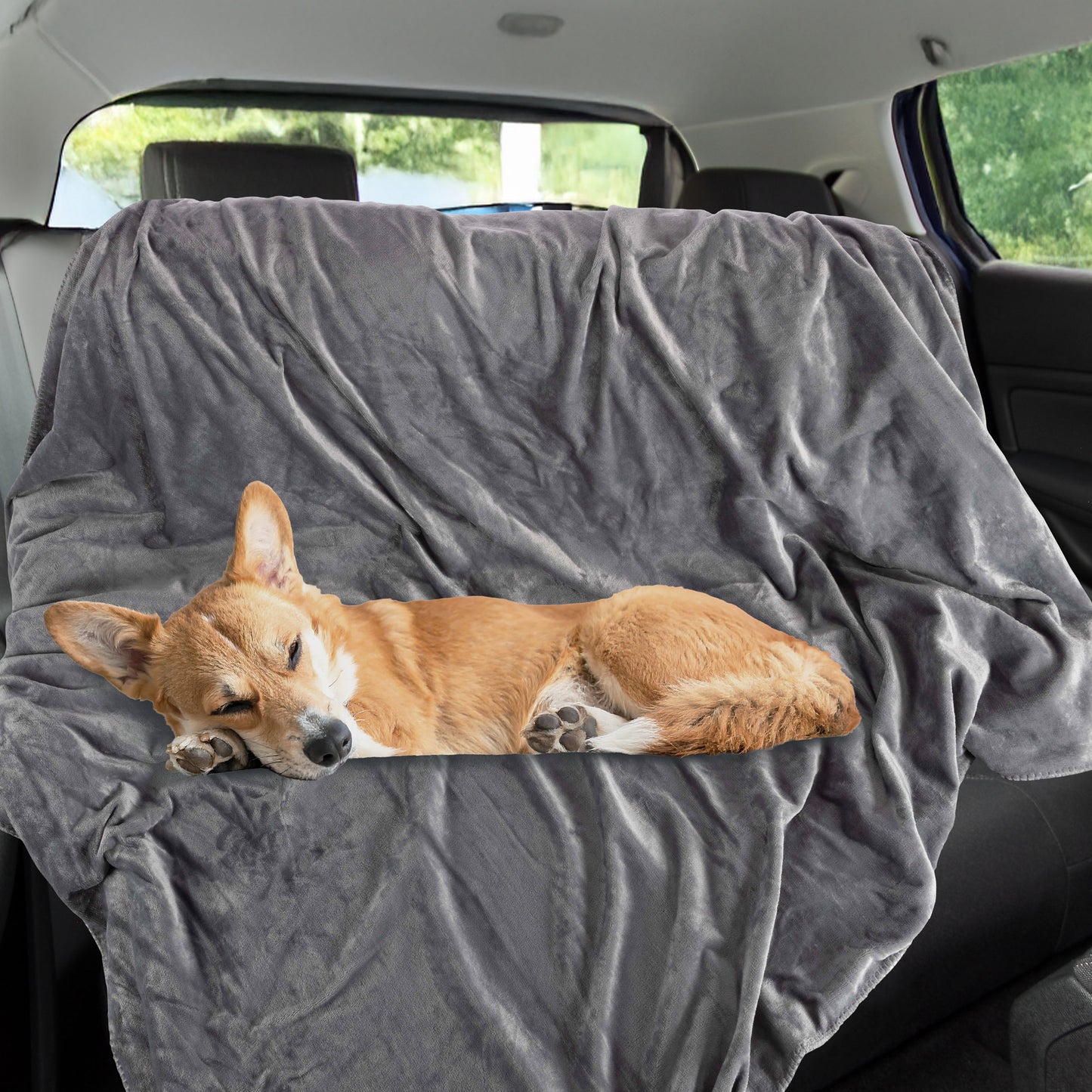 PETMAKER 50x60-Inch Waterproof Dog Blanket, Gray