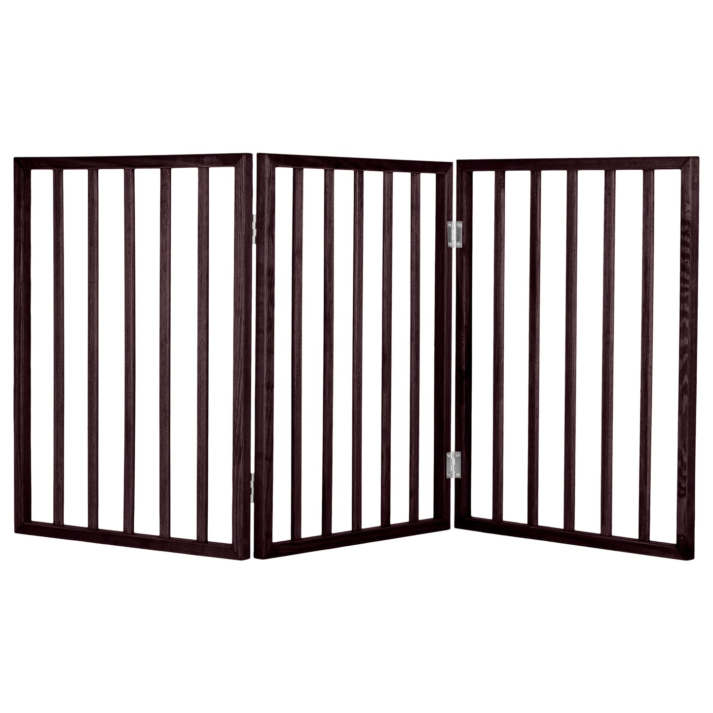 PETMAKER 3-Panel Foldable Pet Gate, Brown