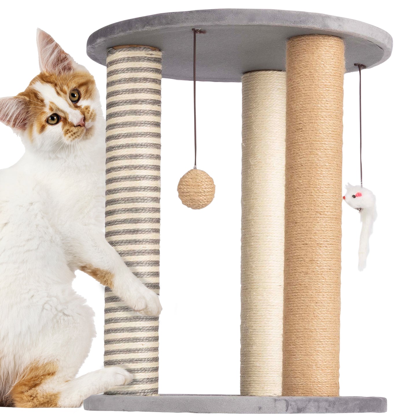 3-Post Cat Scratching Tower