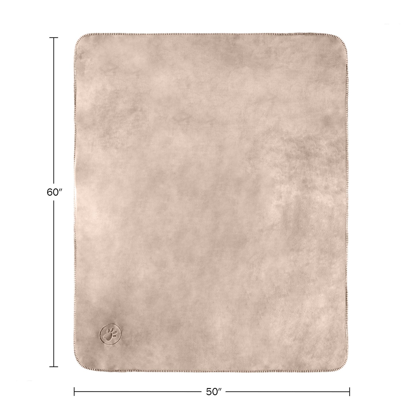 PETMAKER 50x60-Inch Waterproof Dog Blanket, Tan