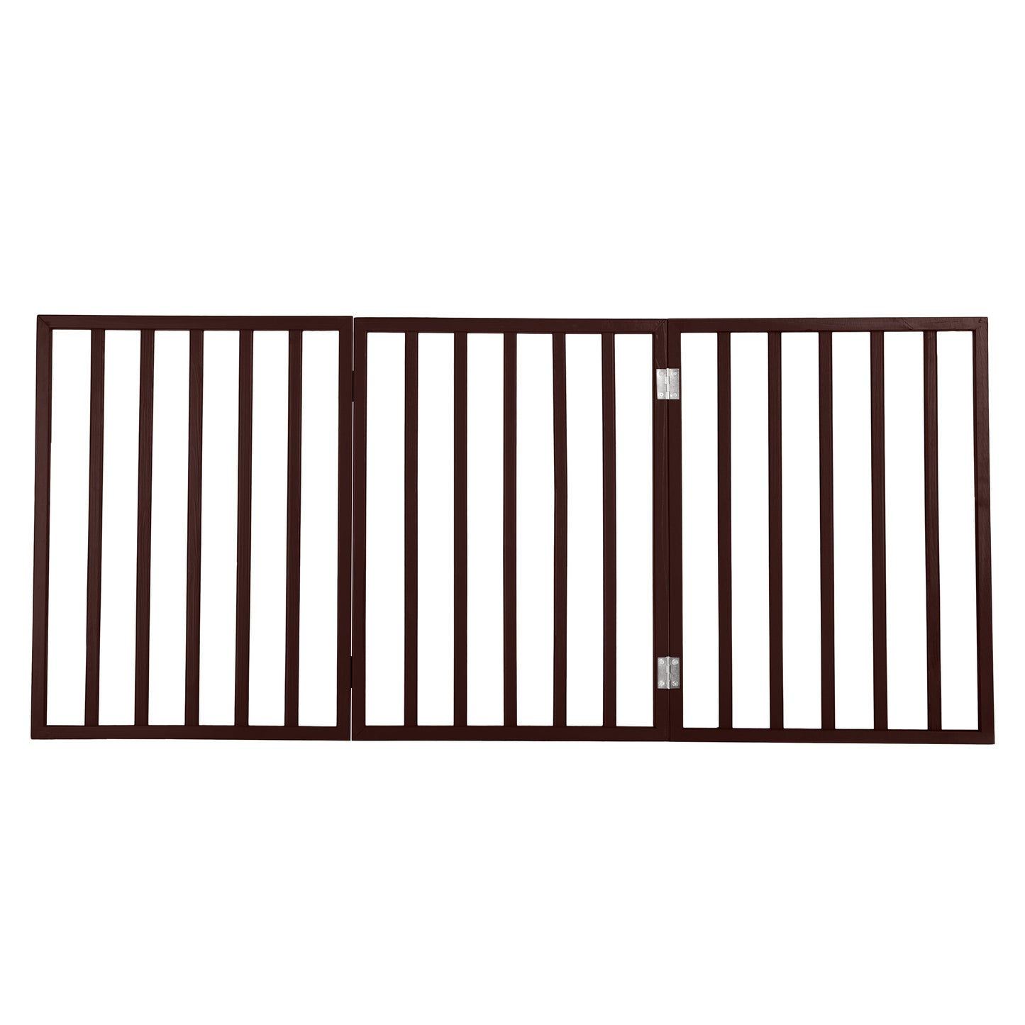 PETMAKER 3-Panel Indoor Foldable Pet Gate, Brown