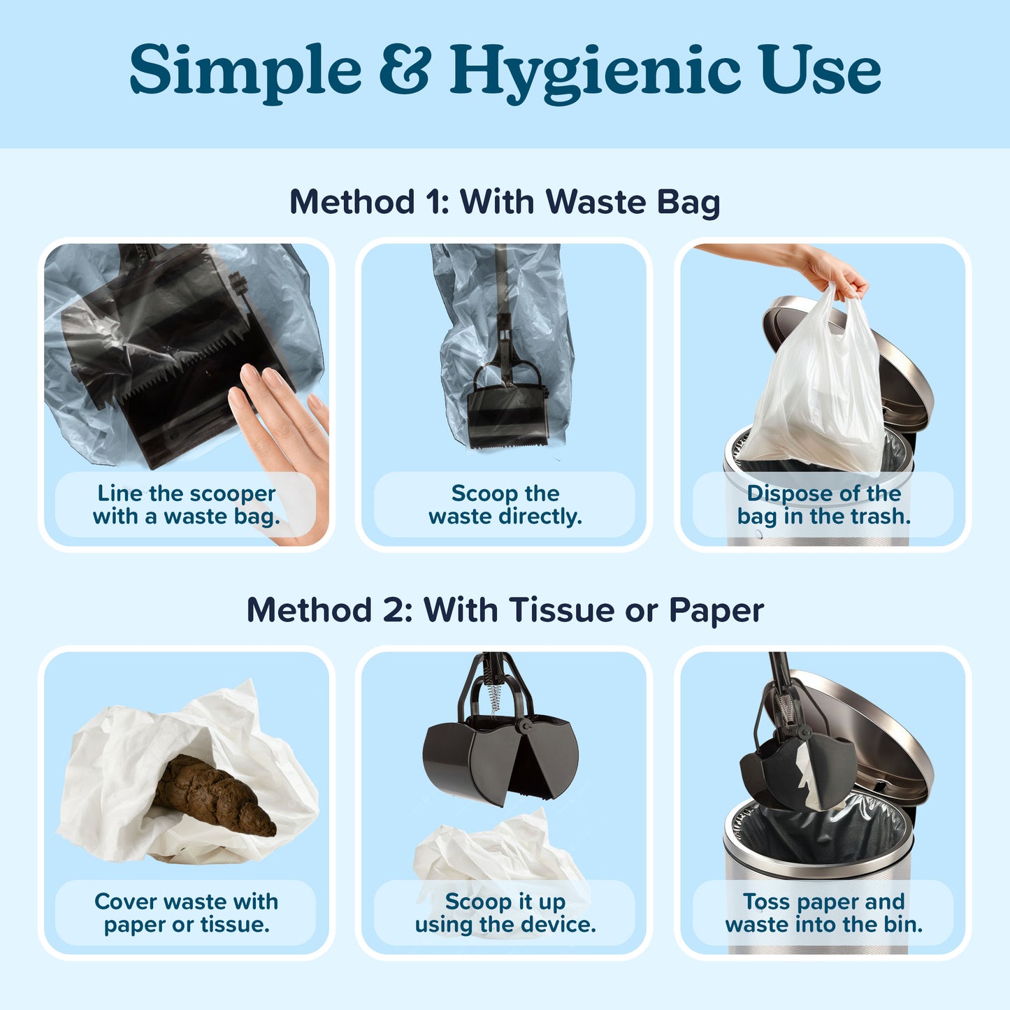 Pet Pooper Scooper with Long Handle