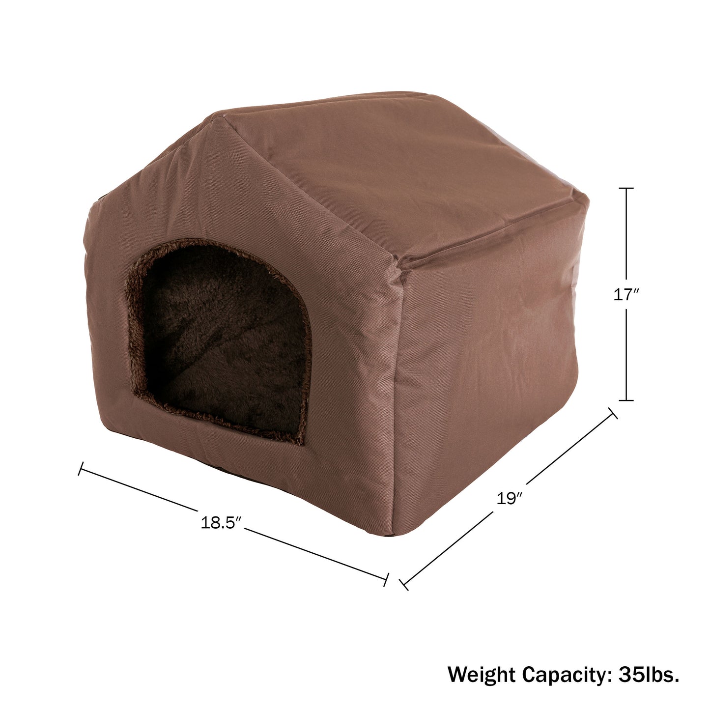 PETMAKER Indoor Dog House for Small Pets, Brown