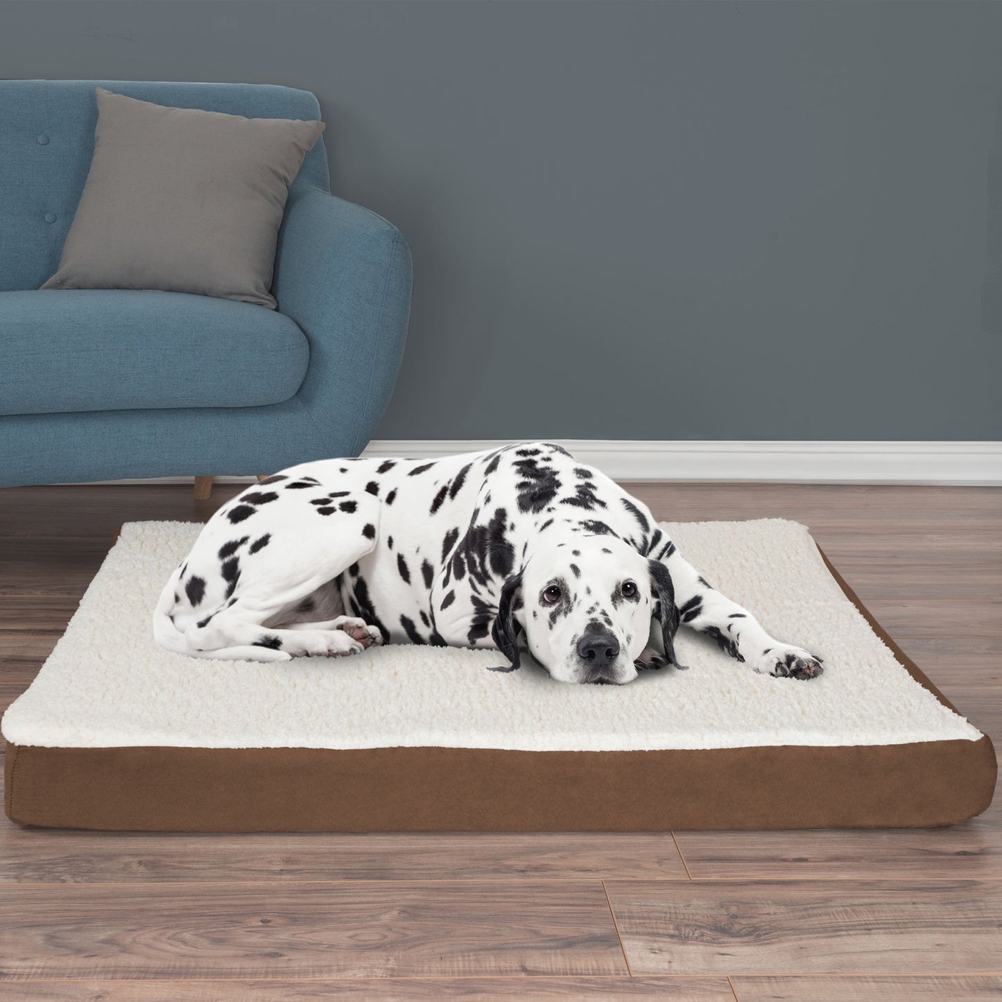 Orthopedic Sherpa Top Pet Bed