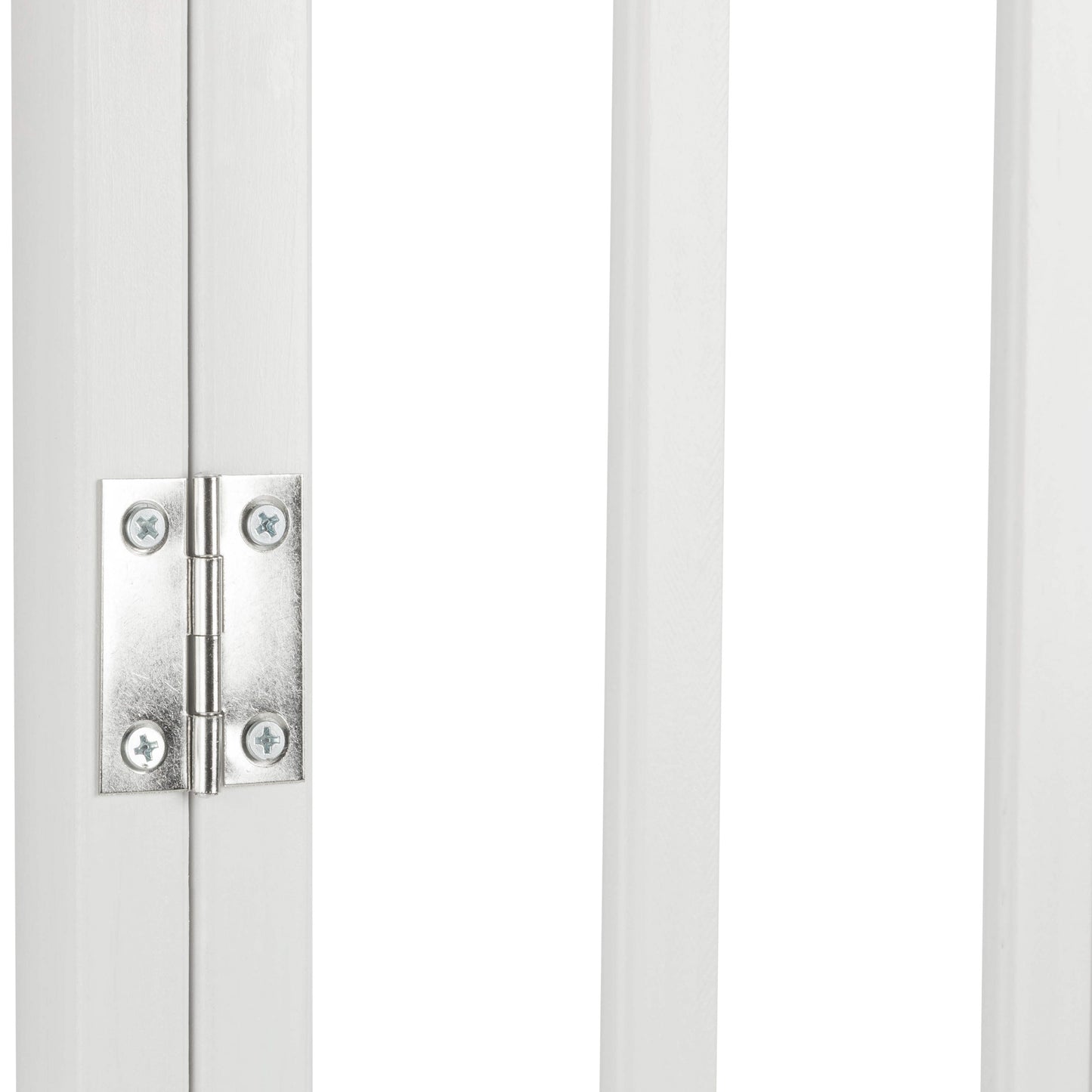 PETMAKER 4-Panel Indoor Foldable Pet Gate, White