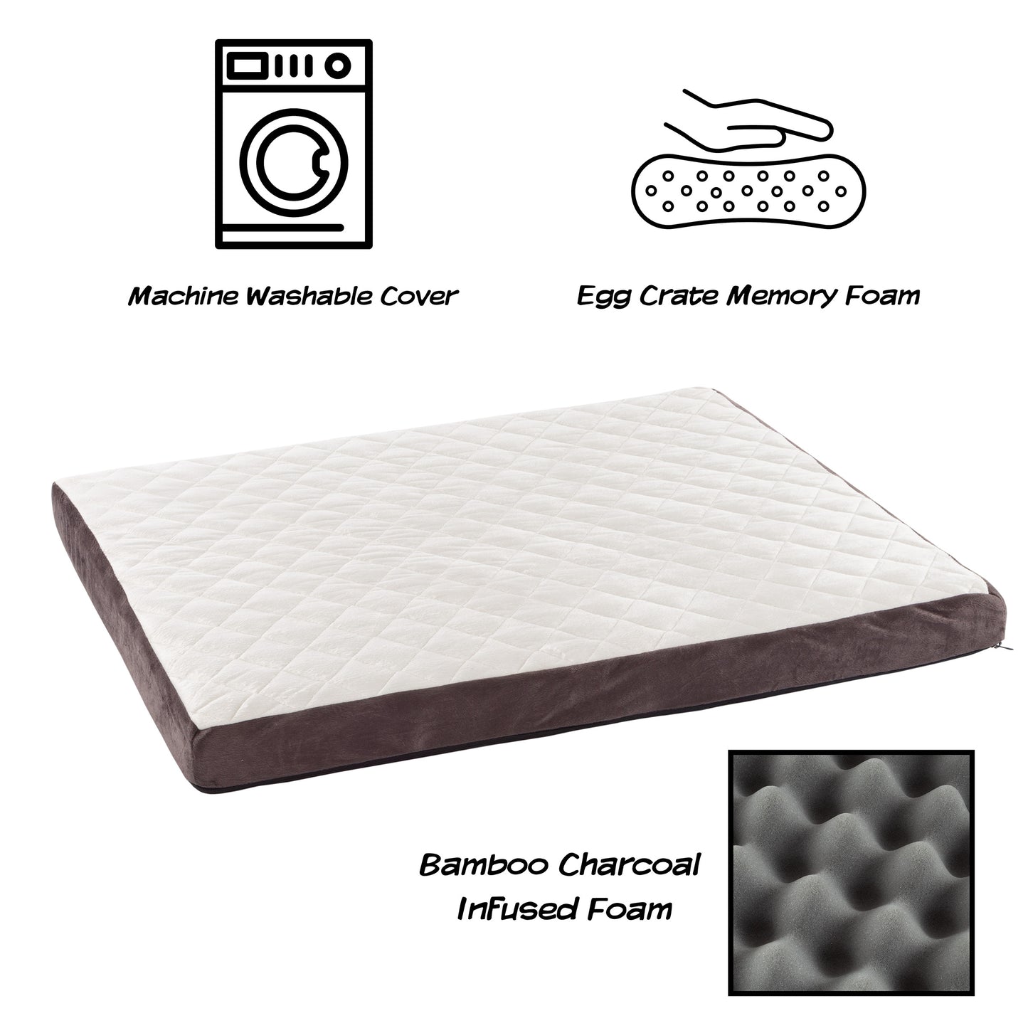Bamboo Charcoal Infused Dog Bed
