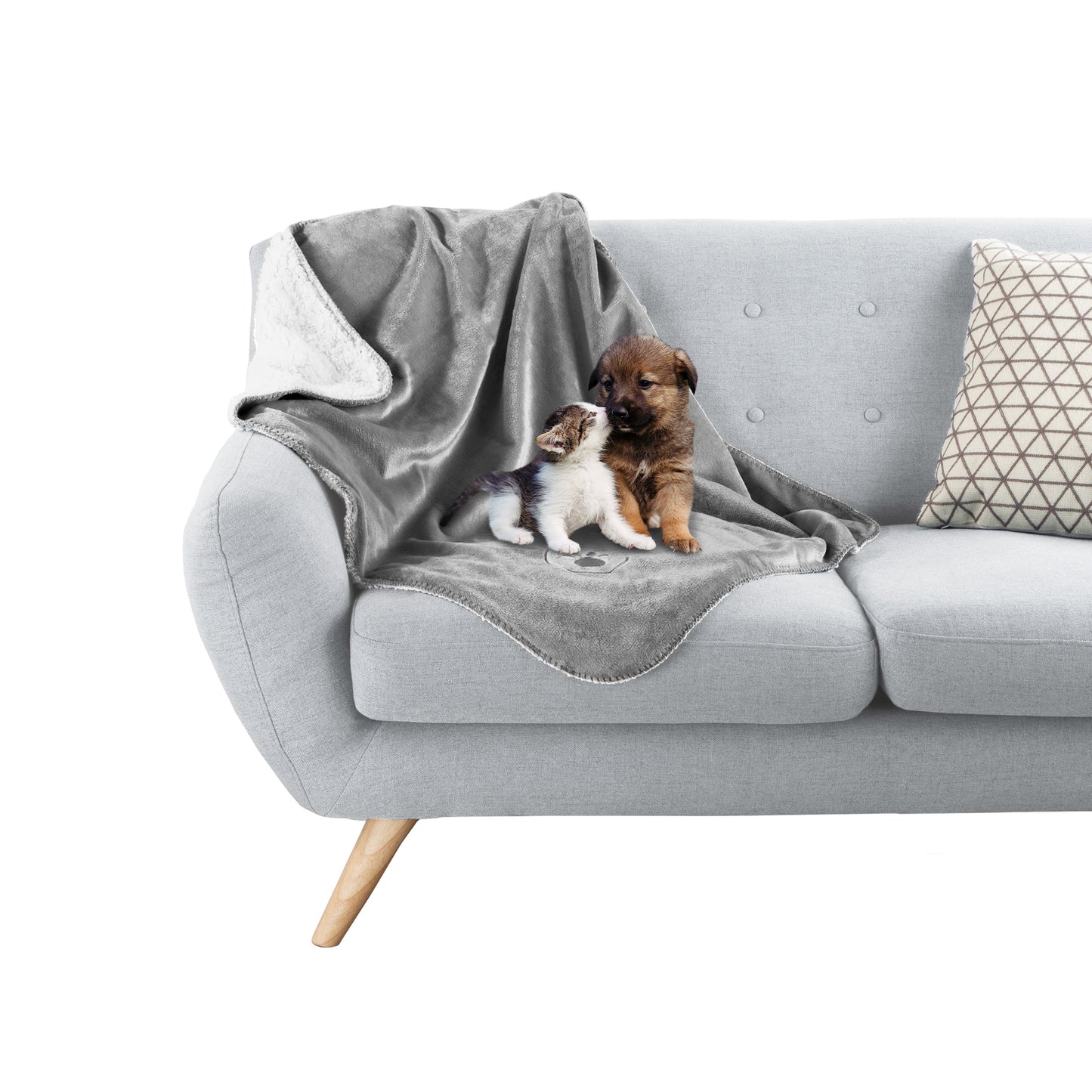PETMAKER 30x40-Inch Waterproof Dog Blanket, Gray