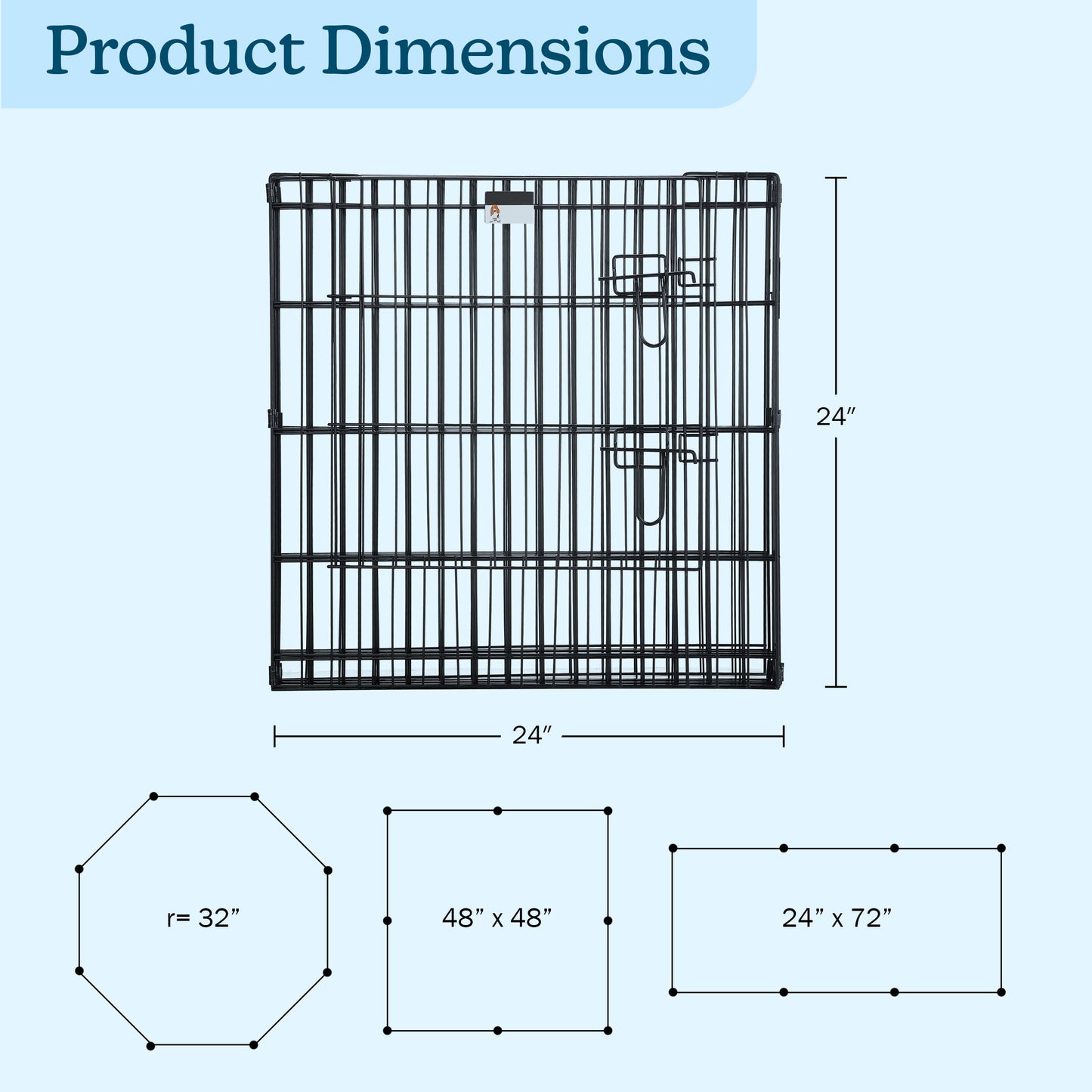 PETMAKER Indoor/Outdoor Foldable Dog Playpen