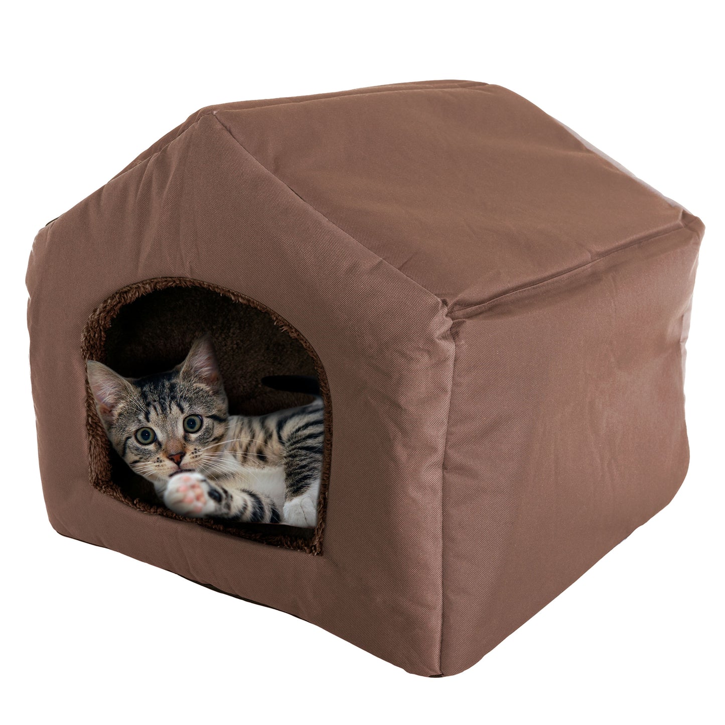 PETMAKER Indoor Dog House for Small Pets, Brown