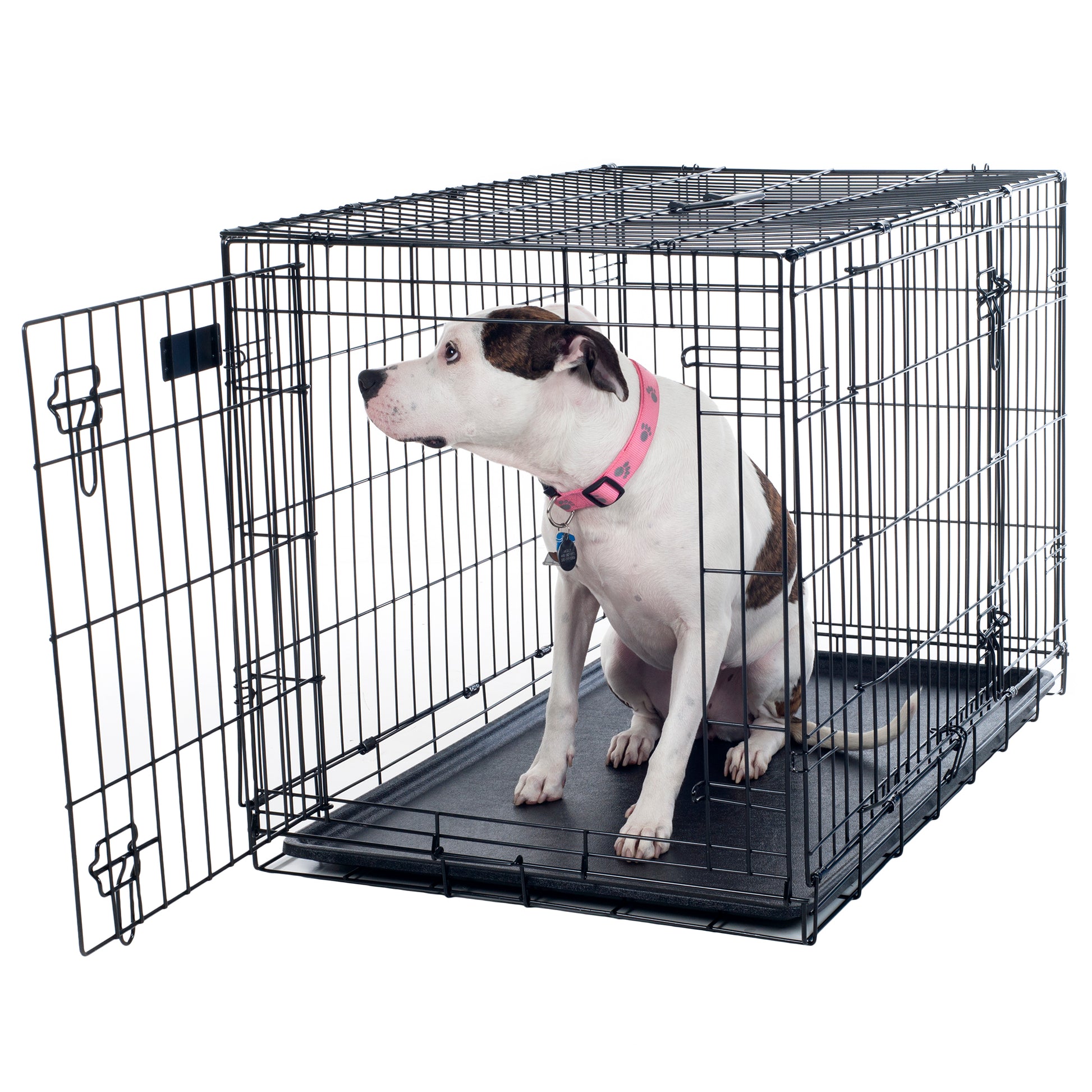 PETMAKER 36-inch Double Door Dog Crate, Black – PetMaker