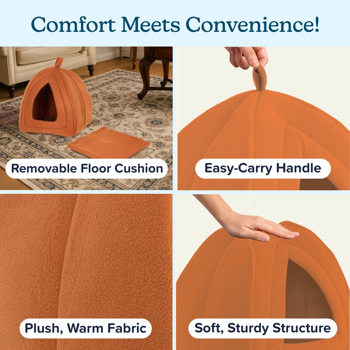 PETMAKER Cat House for Small Animals, Brown