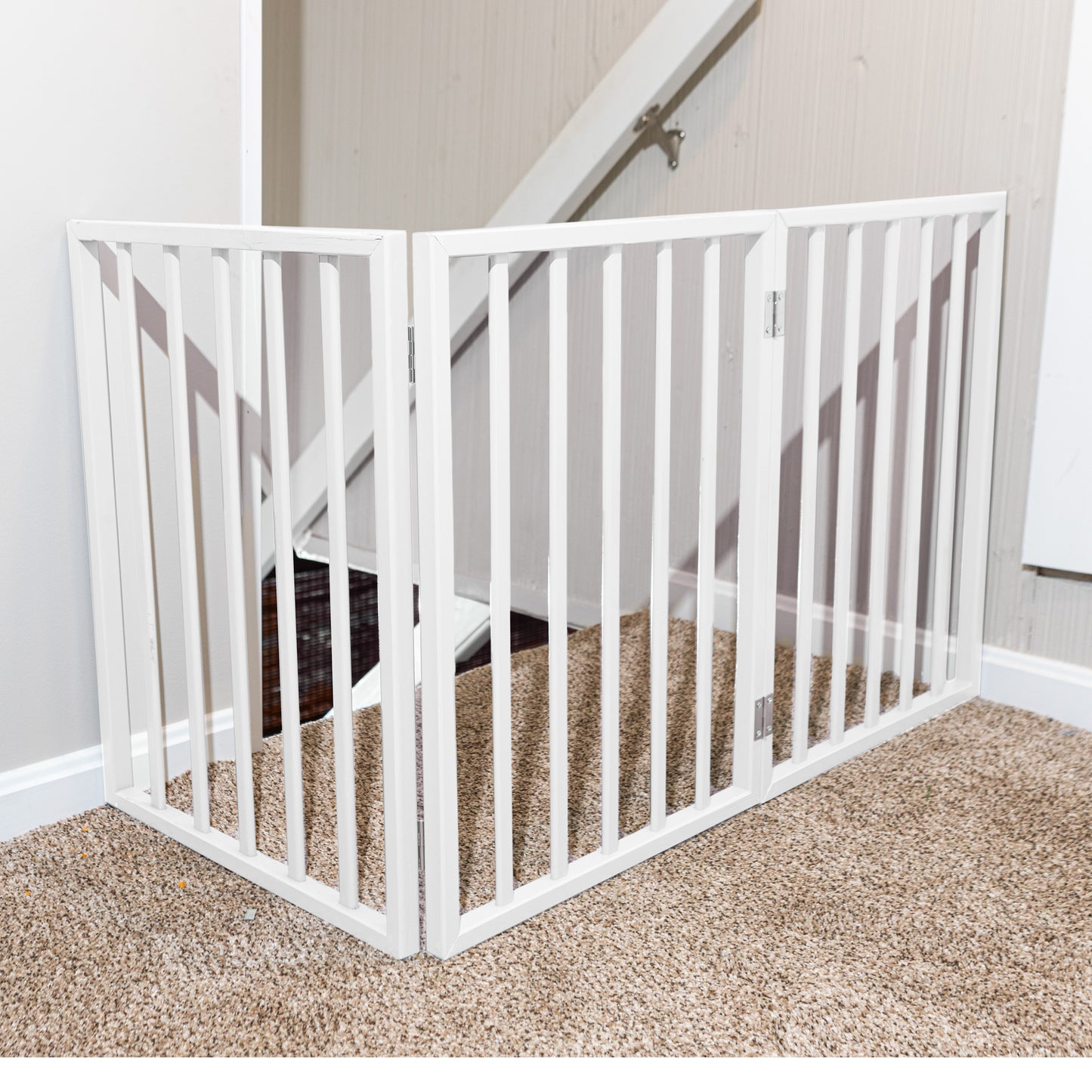 PETMAKER 3-Panel Indoor Foldable Pet Gate, White