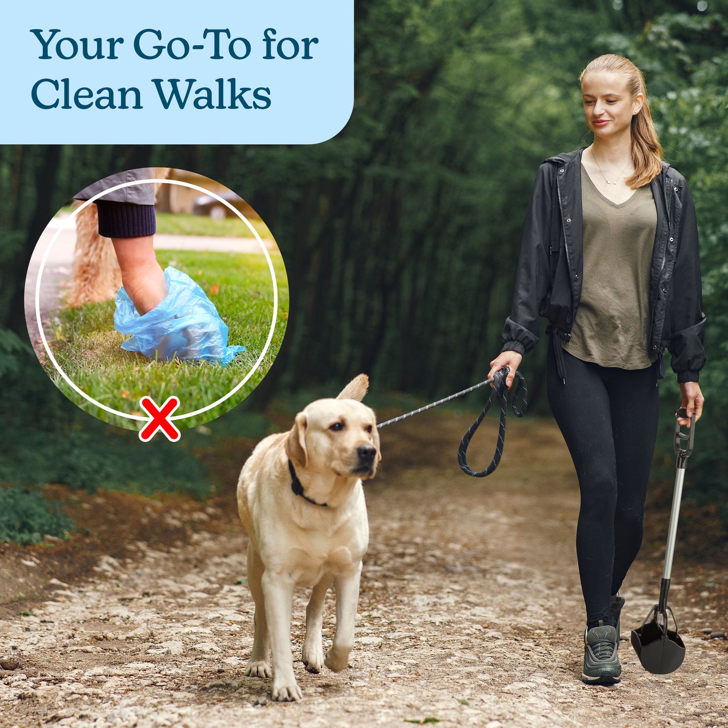 Pet Pooper Scooper with Long Handle