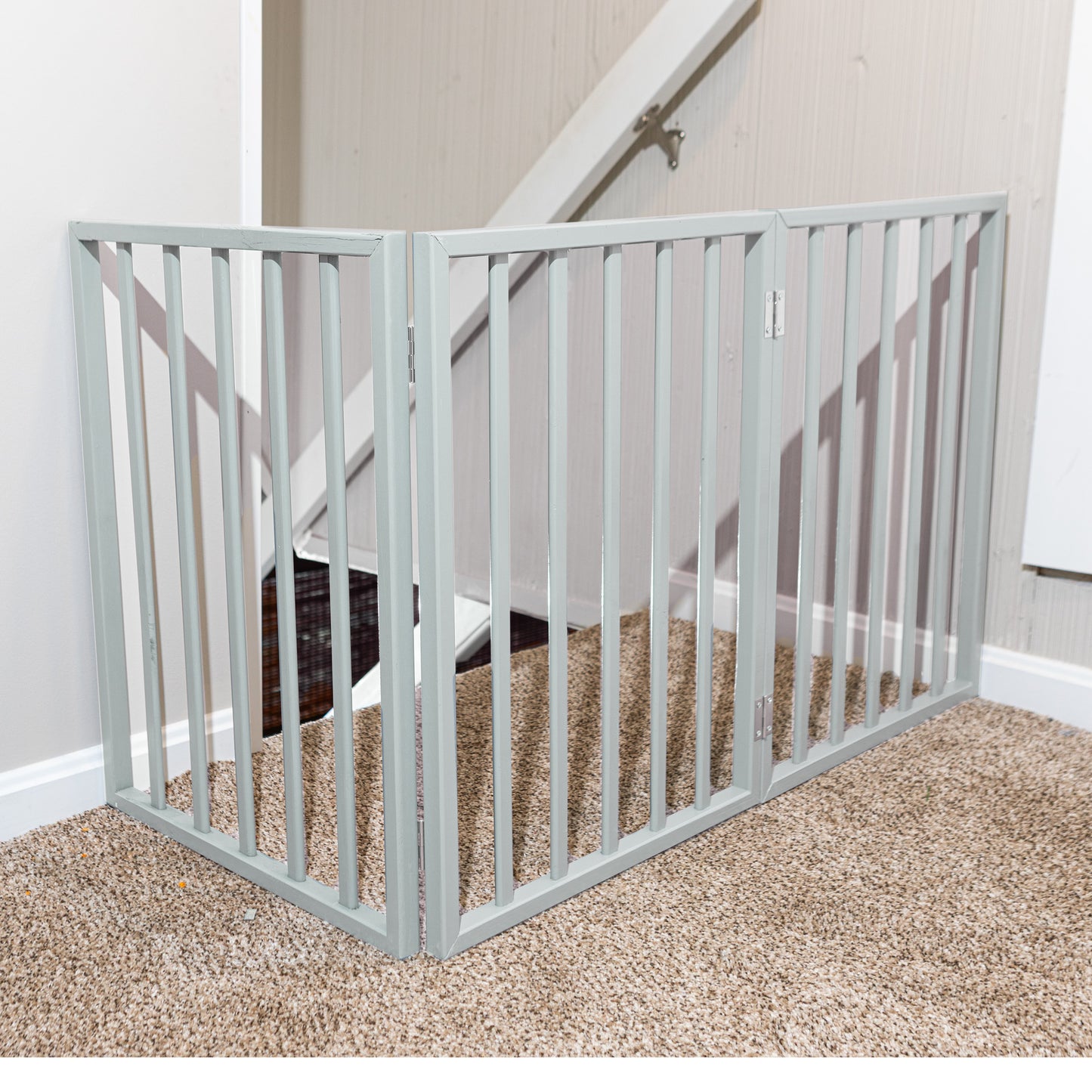 PETMAKER 3-Panel Indoor Foldable Pet Gate, Gray