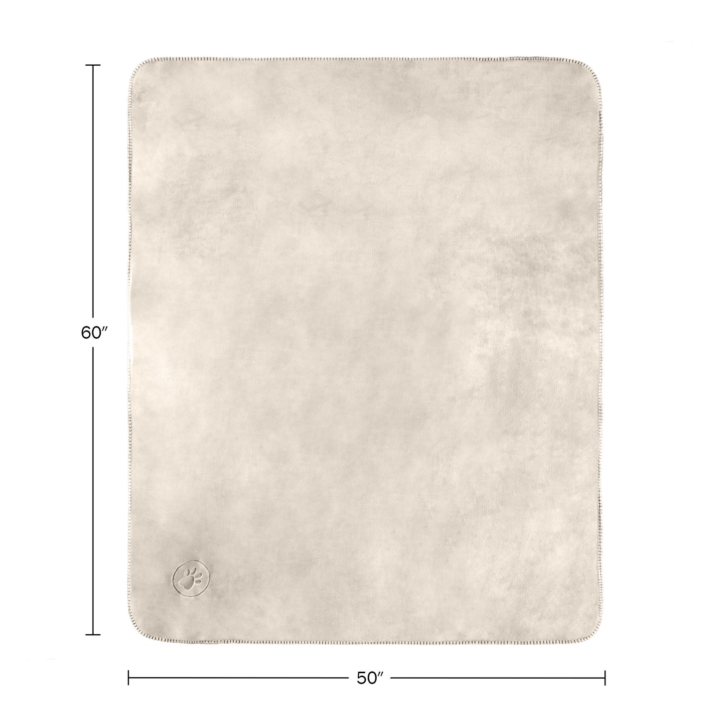 PETMAKER 50x60-Inch Waterproof Dog Blanket, Cream