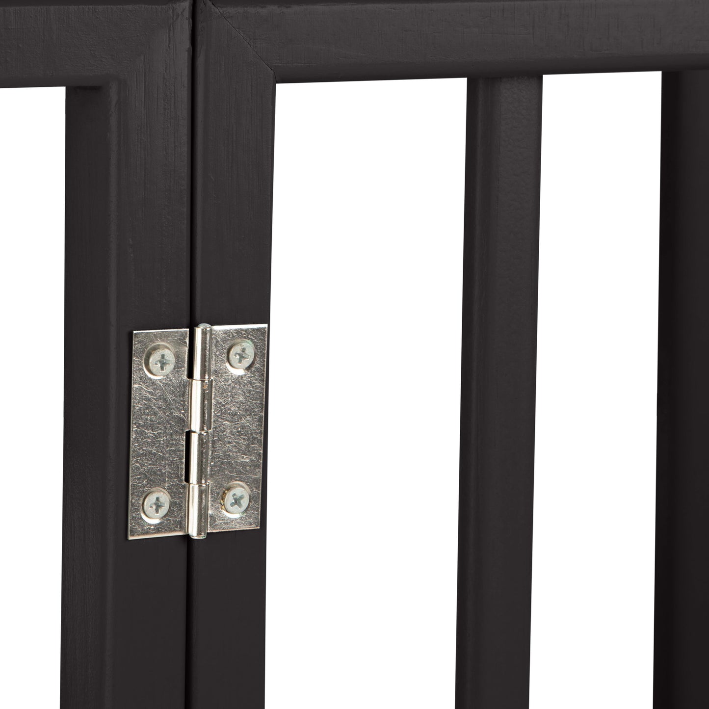 PETMAKER 4-Panel Indoor Foldable Pet Gate, Black