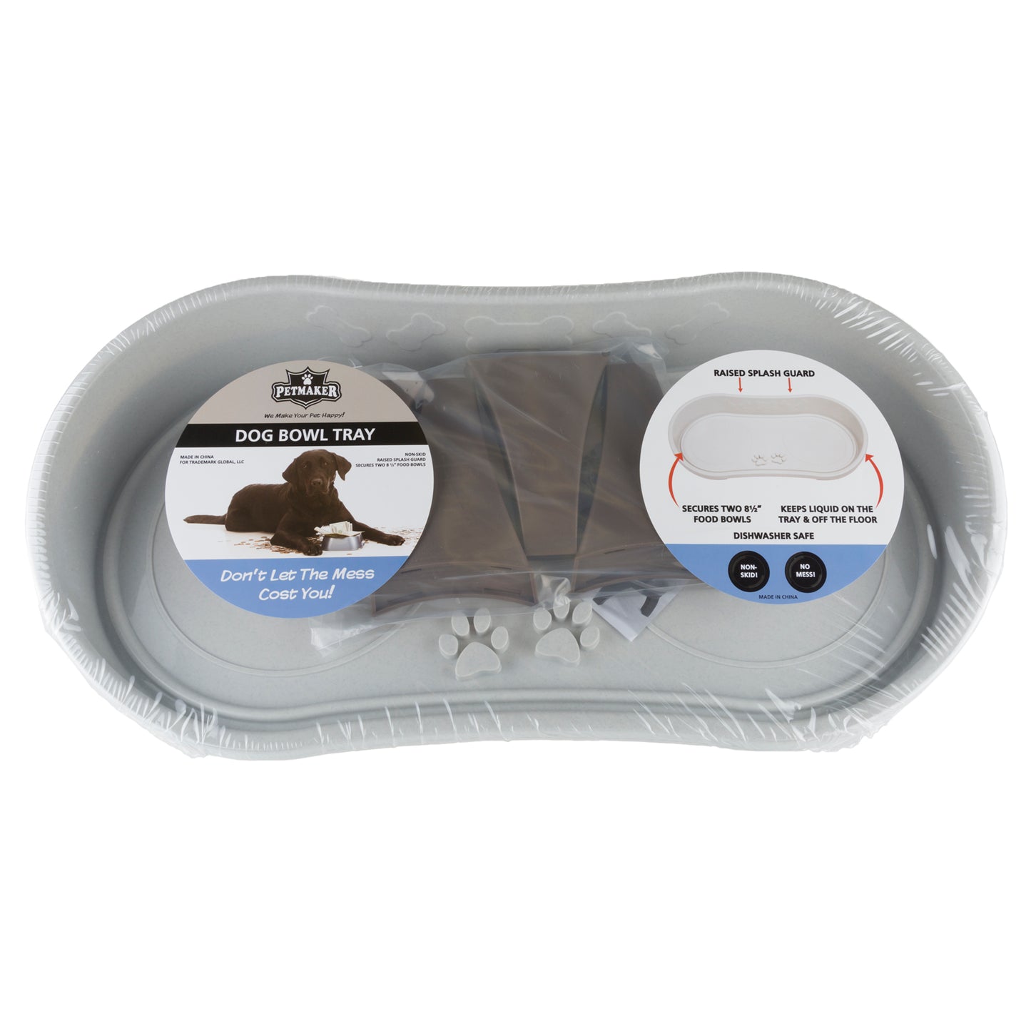 PETMAKER 8.5-Inch-Tall Dog Bowl Stand, Brown