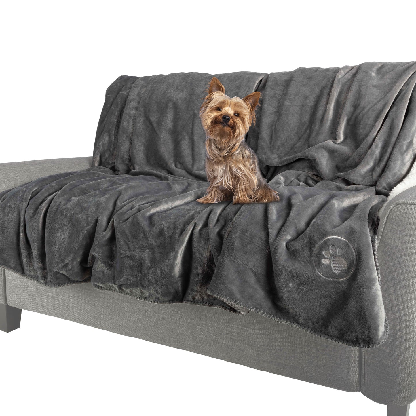 PETMAKER 30x40-Inch Waterproof Dog Blanket, Gray