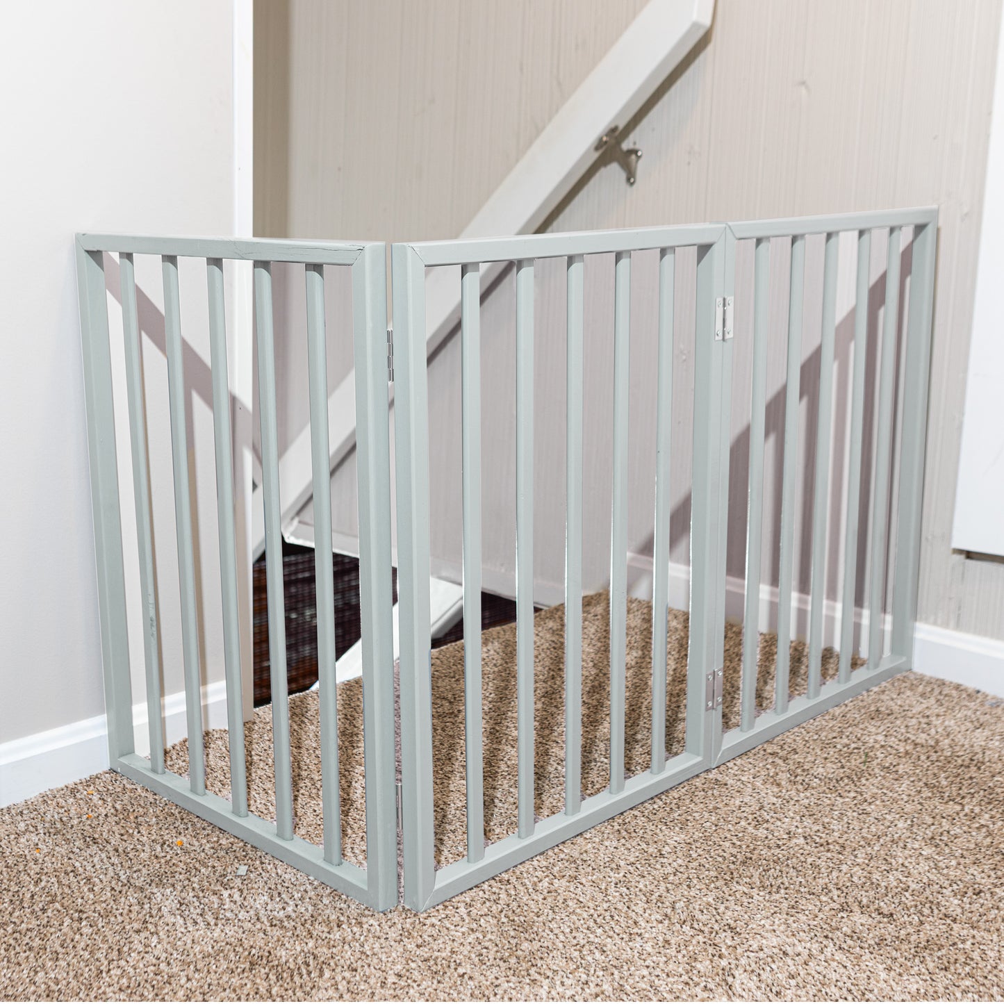 PETMAKER 3-Panel Indoor Foldable Pet Gate, Gray