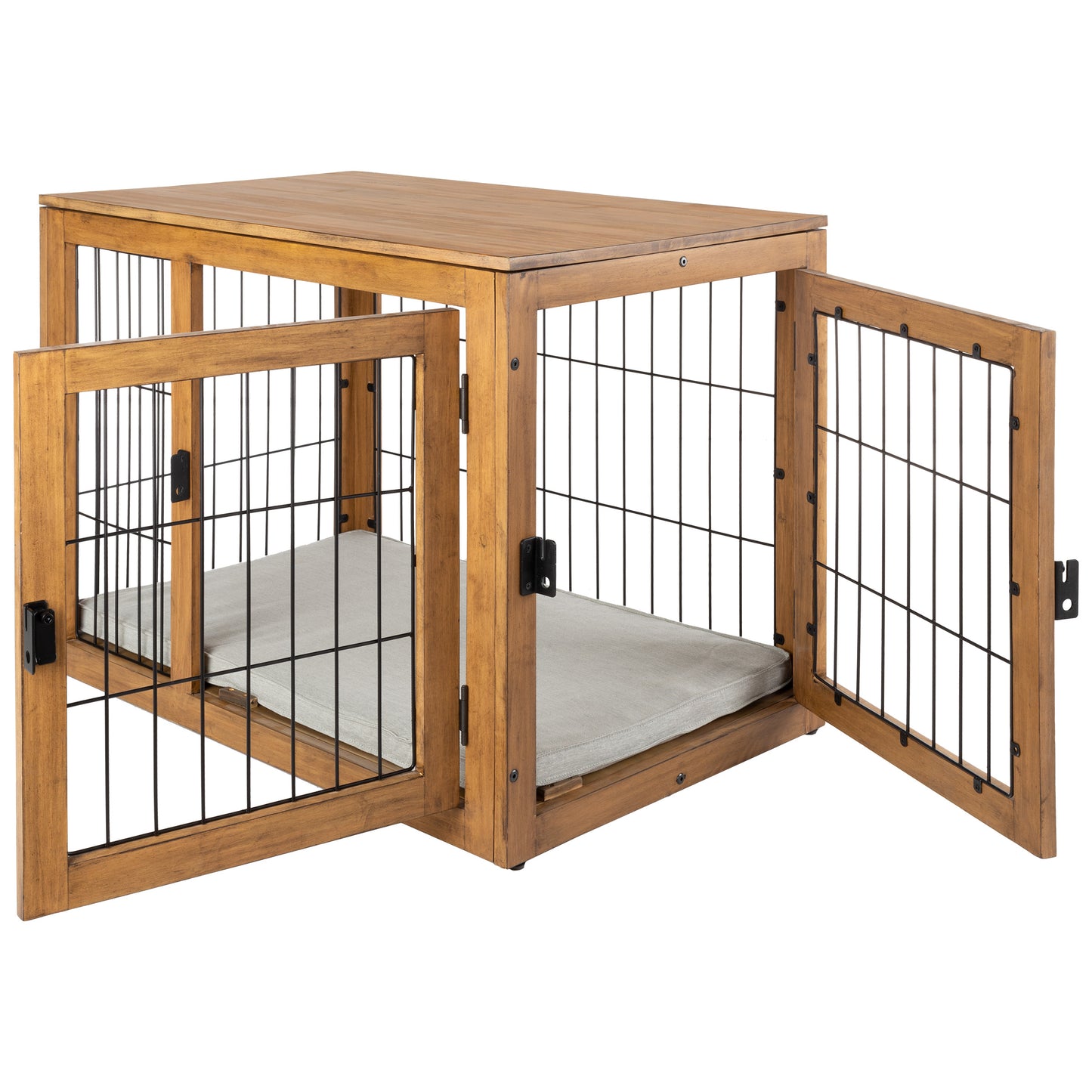 Furniture-Style Dog Crate, Natural