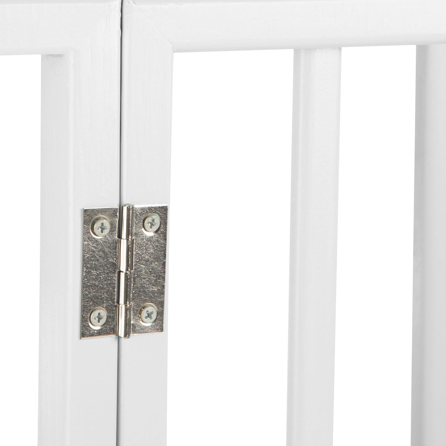 PETMAKER 4-Panel Indoor Foldable Pet Gate, White