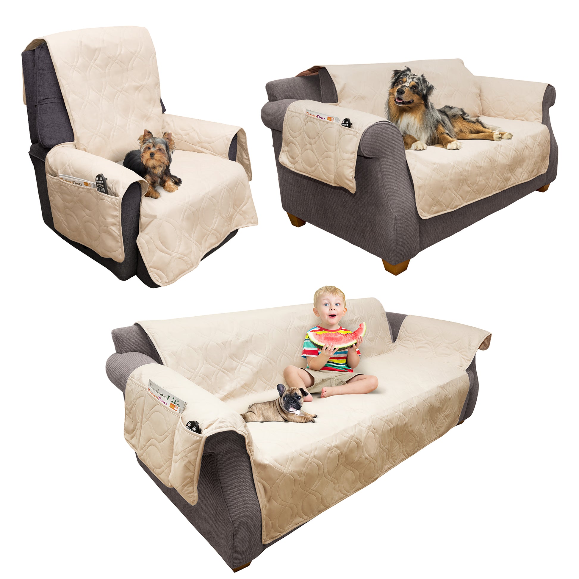 LiveGo Dog Couch Cover Protector, Washable Pet Bed Cover, Pet Friendly